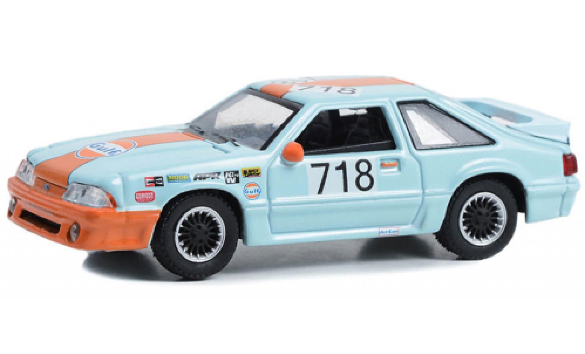 Ford Mustang 1/64 Greenlight GT Gulf 1989 modelauto