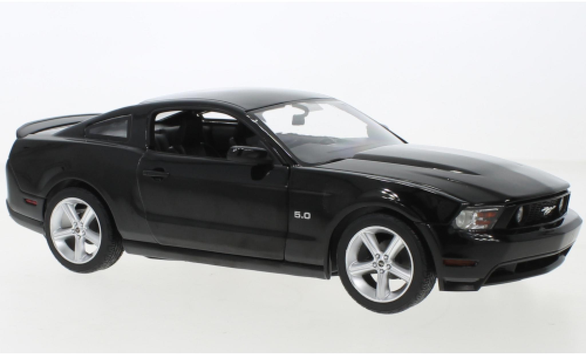 Ford Mustang 1/18 Greenlight GT zwart conduire 2011 modelauto