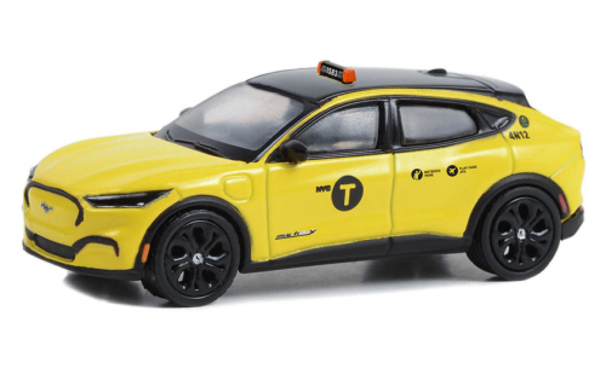 Ford Mustang 1/64 Greenlight Mach E Nouveau York Taxi 2022 modelauto