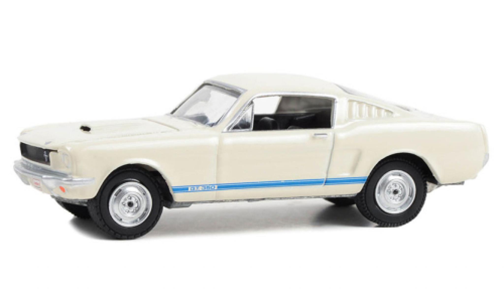 Shelby GT 350 1/64 Greenlight Ford Mustang wit 1965 modelauto
