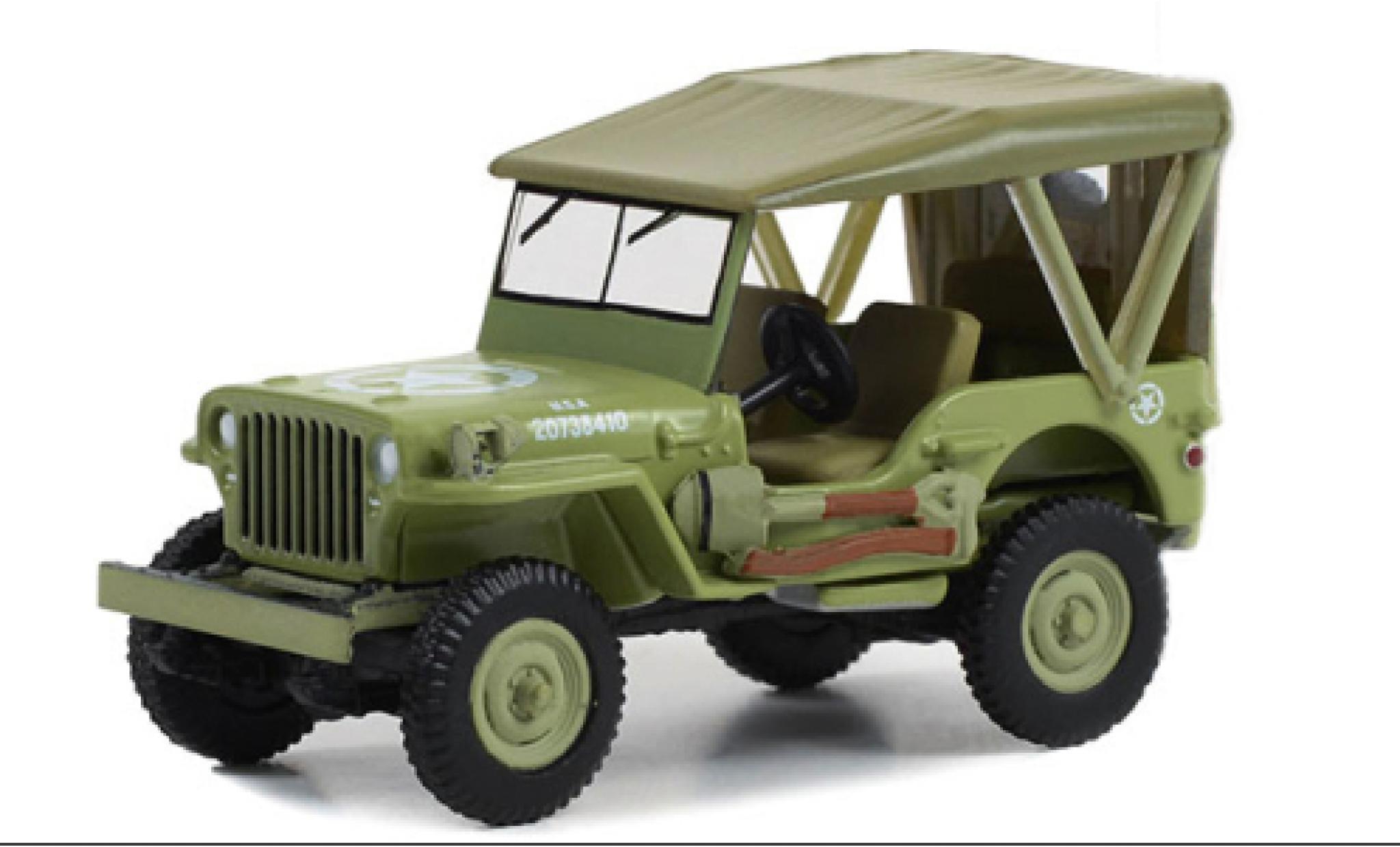 Jeep Willys 1/64 Greenlight MB d 1945 modelauto