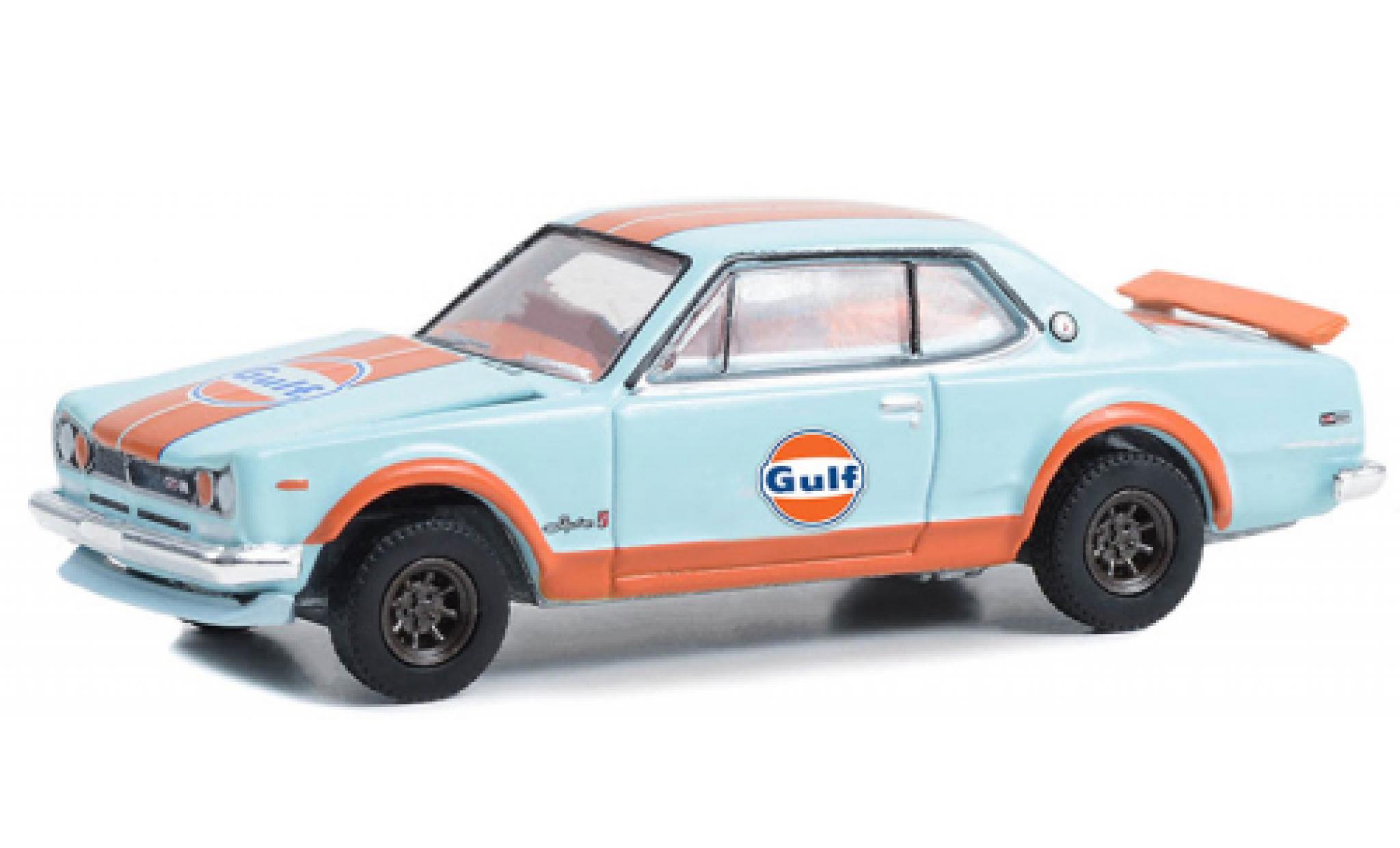 Nissan Skyline 1/64 Greenlight 2000 GT-R (KPGC110) Gulf 1971 modelauto