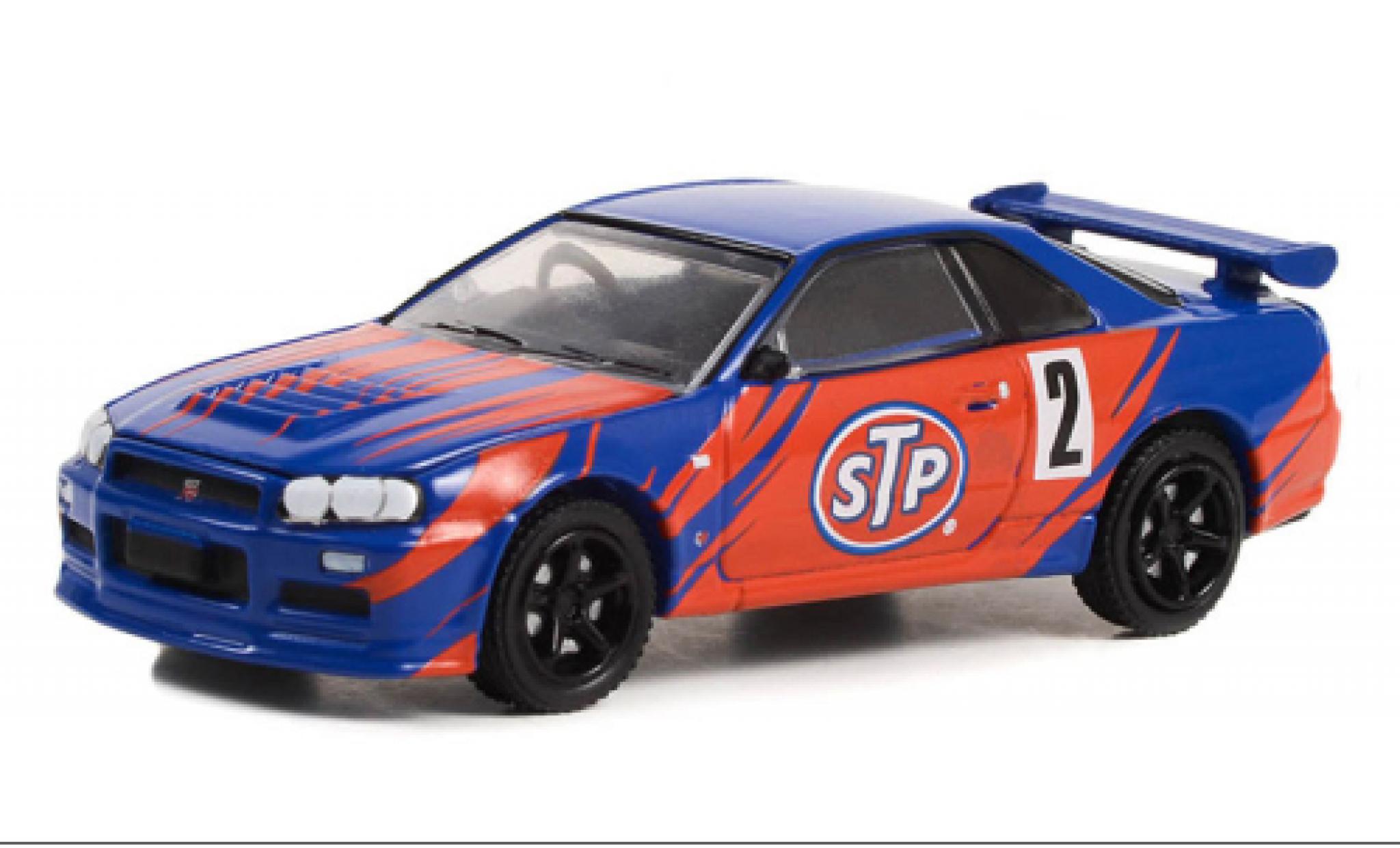 Nissan Skyline 1/64 Greenlight GT-R (R34) STP 2002 modelauto