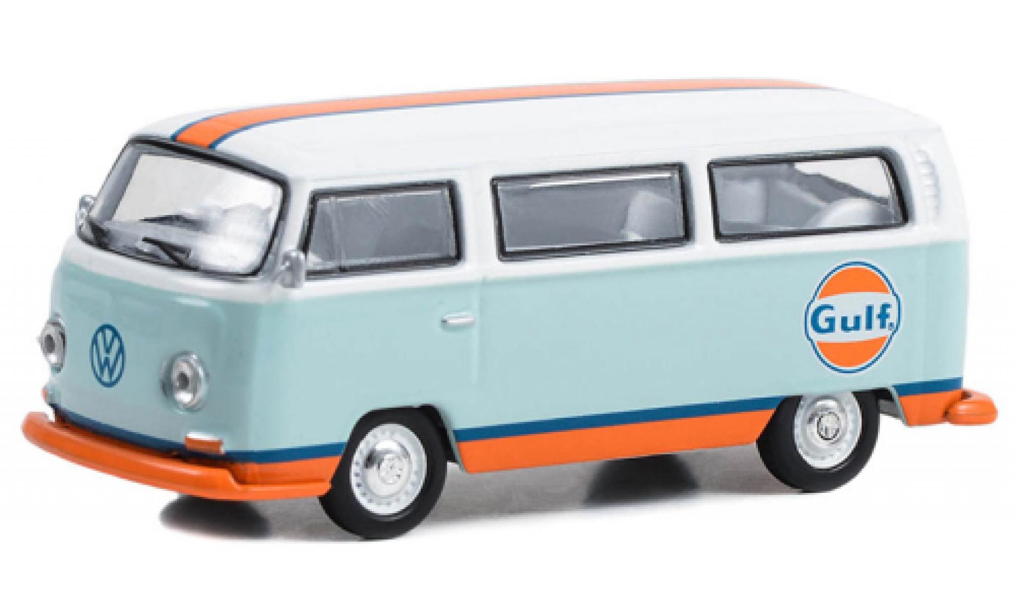 Volkswagen T2 1/64 Greenlight bus Gulf 1968 modelauto