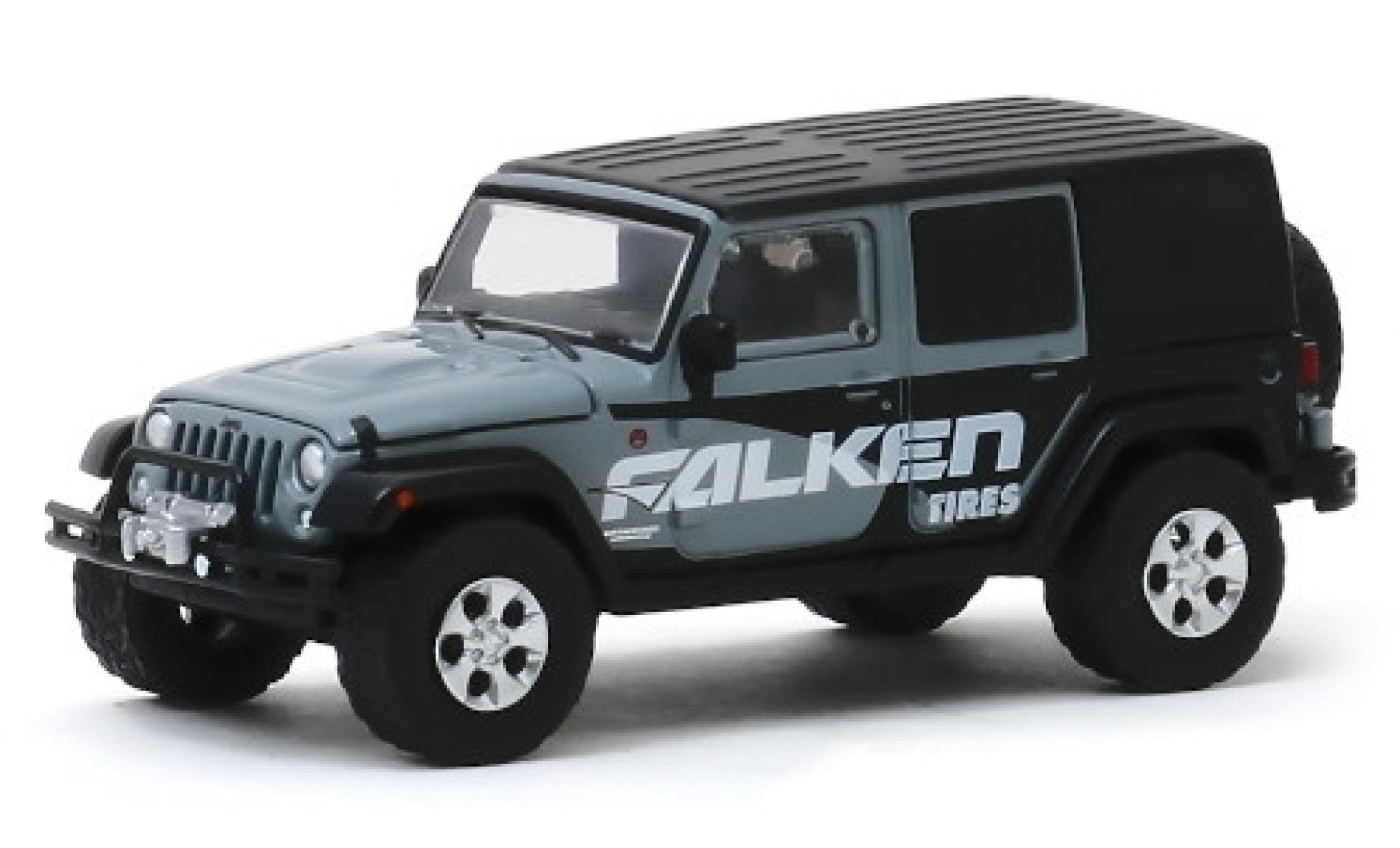 Jeep Wrangler 1/64 Greenlight Unlimited Falken Tires 2014 modelauto