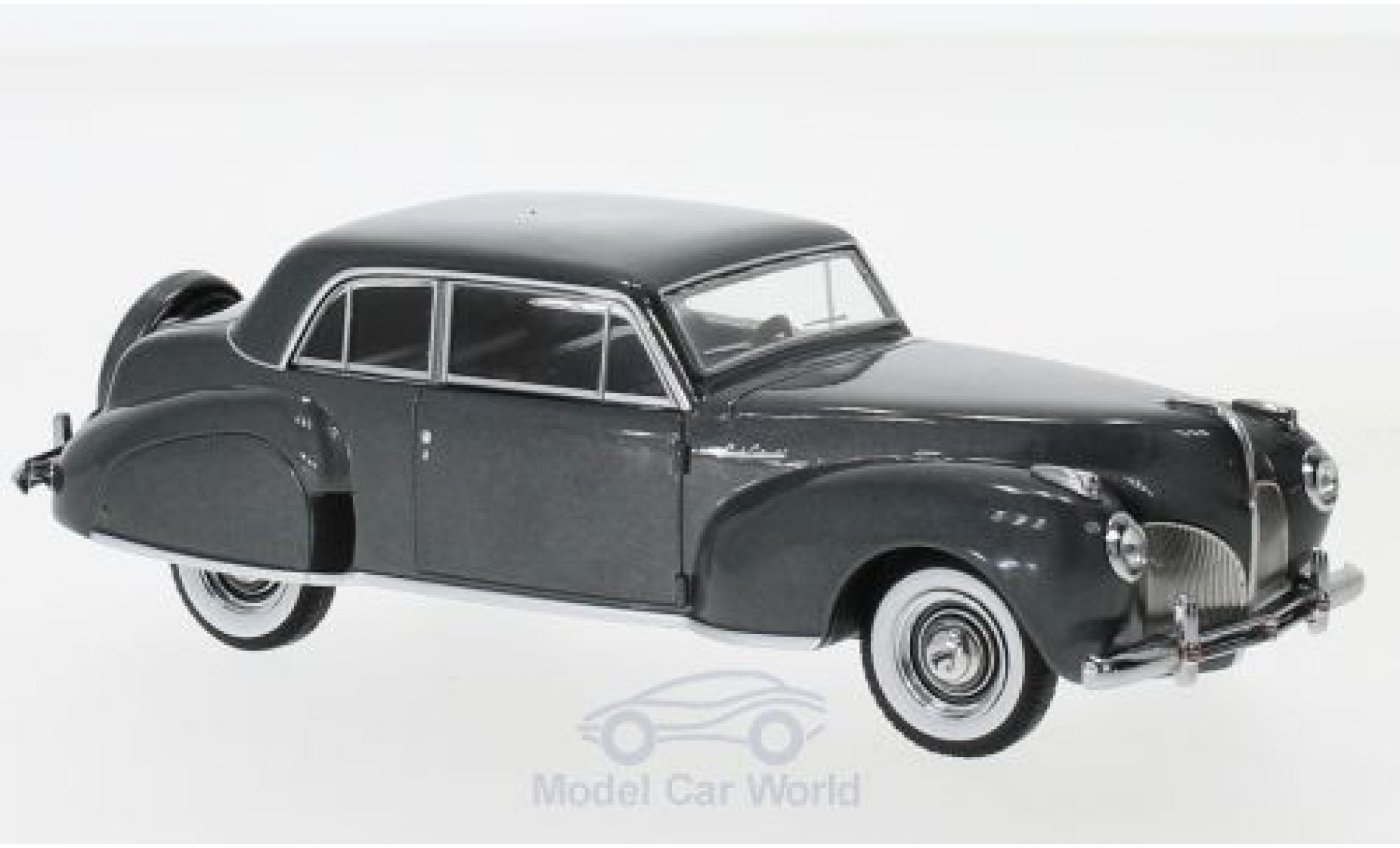 Lincoln Continental 1/43 Greenlight metallic grijs 1941 modelauto
