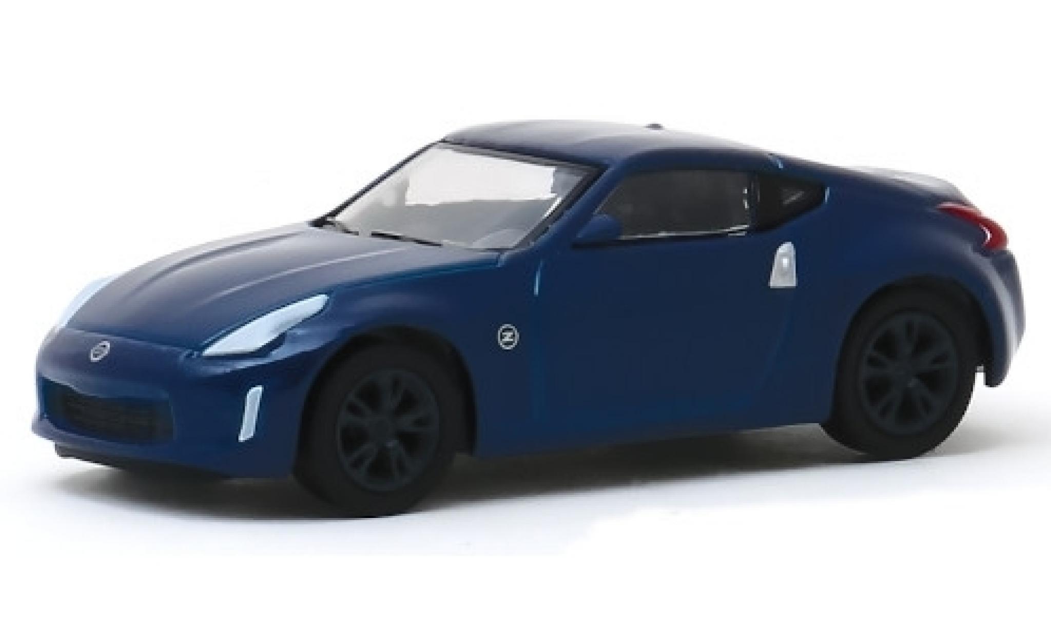 Nissan 370Z 1/64 Greenlight Coupe metallic blauw 2020 modelauto