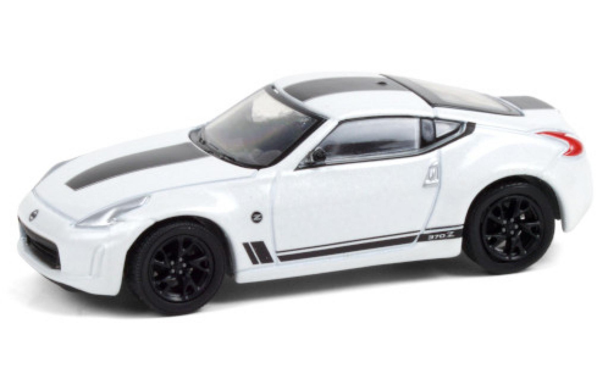 Nissan 370Z 1/64 Greenlight Heritage Edition metallic wit/Dekor 2019 modelauto