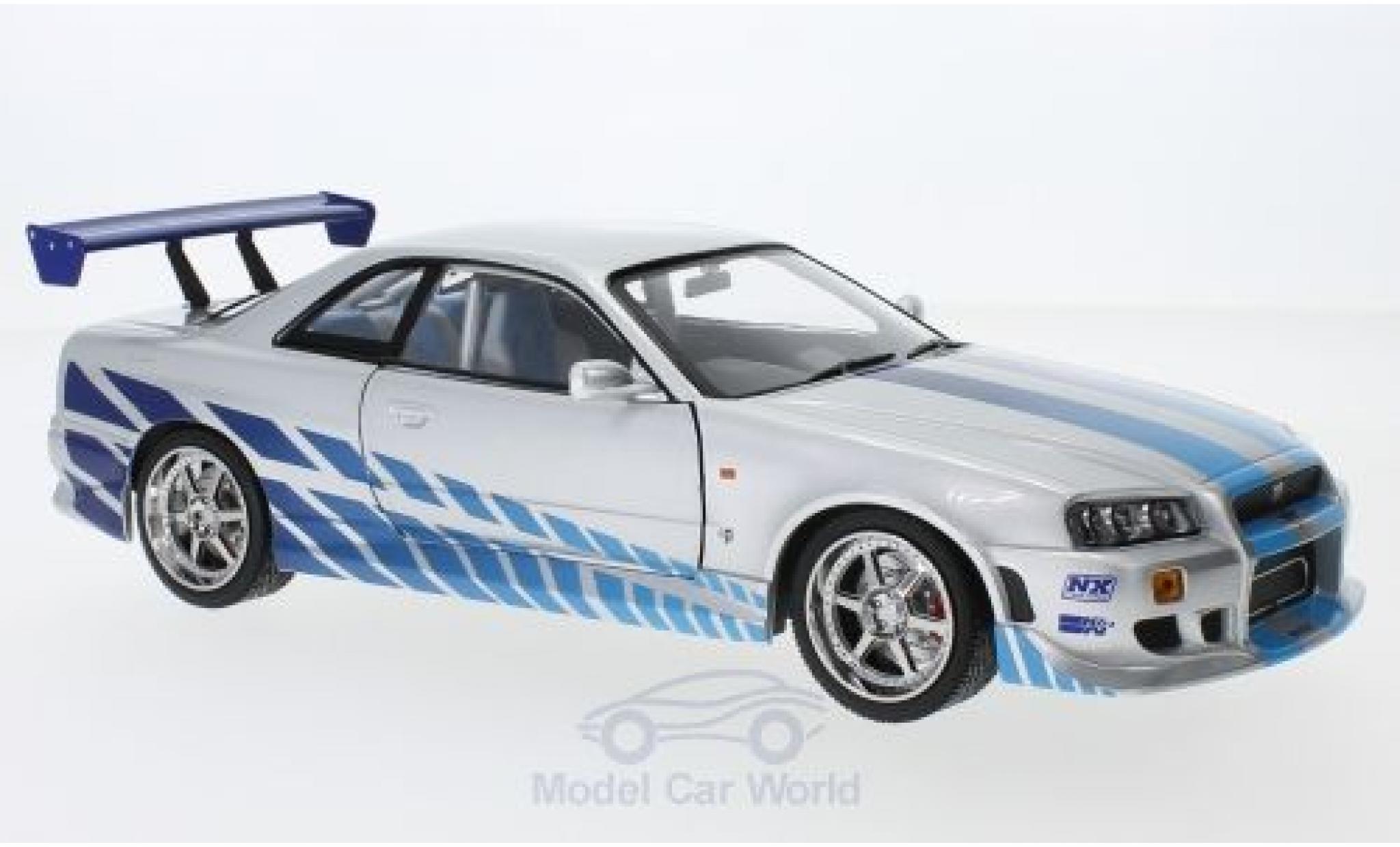 Nissan Skyline 1/18 Greenlight GT-R (BNR34) Fast & Furious 1999 modelauto