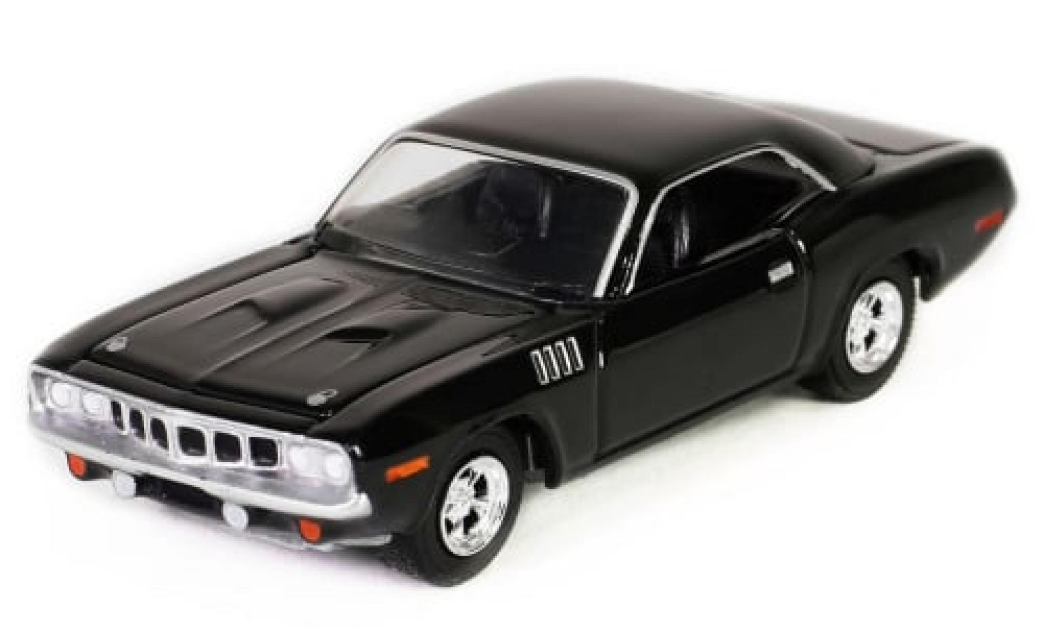 Plymouth Cuda 1/64 Greenlight zwart John Wick 1:64 modelauto