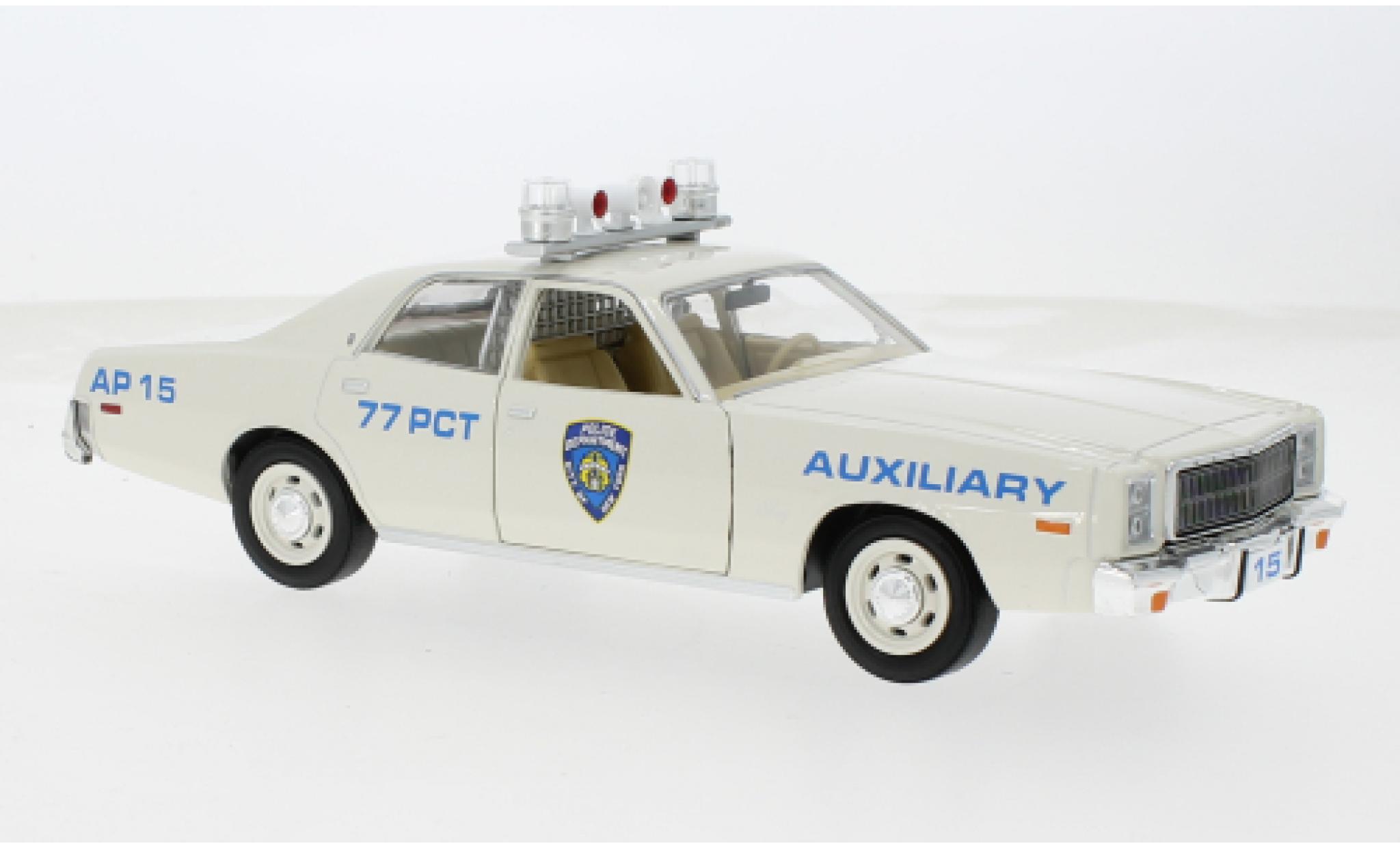 Plymouth Fury 1/24 Greenlight 1977 New York City Politie Department 1:24 modelauto