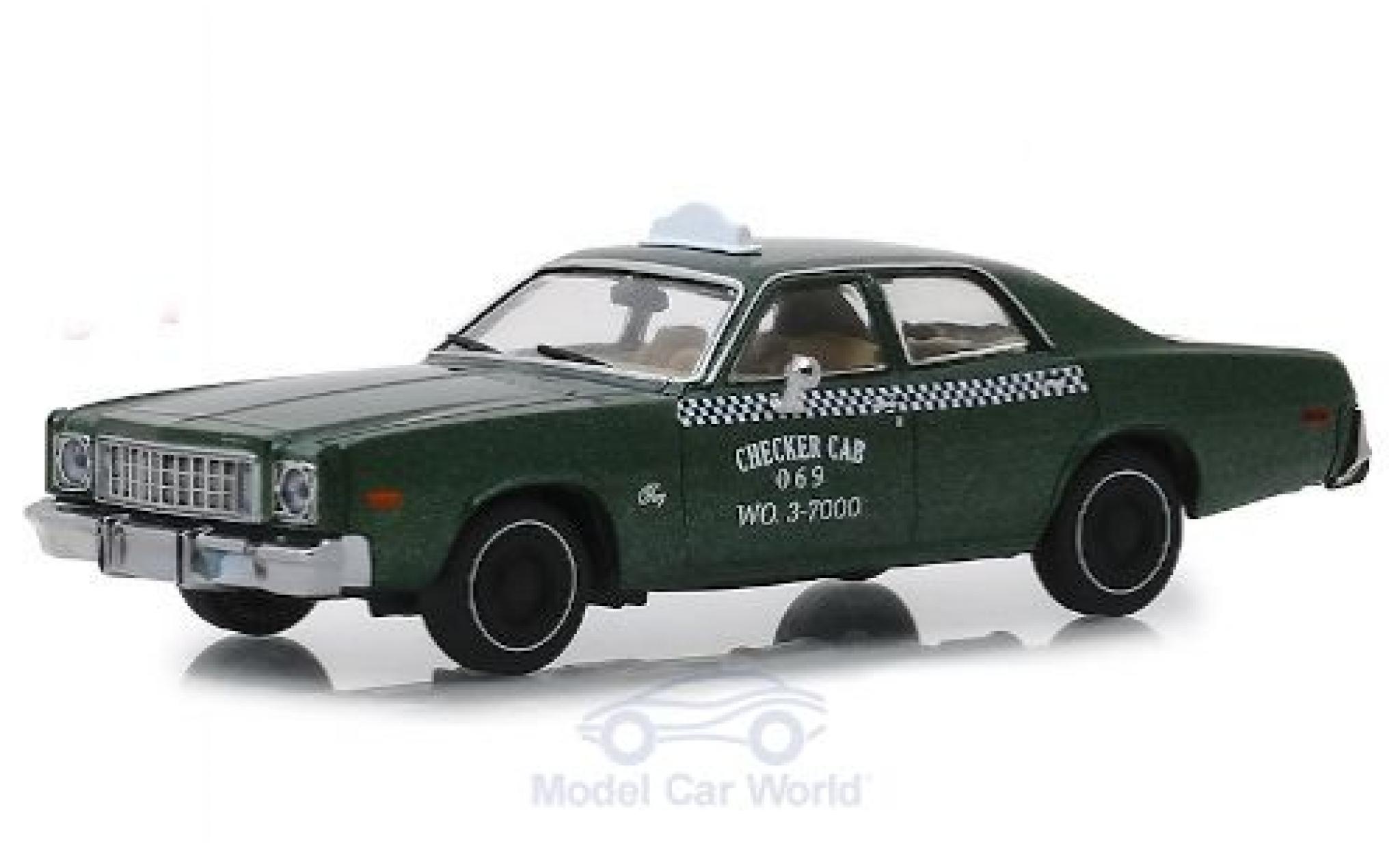 Plymouth Fury 1/43 Greenlight Checker Cab 1976 Beverly Hills Cop modelauto