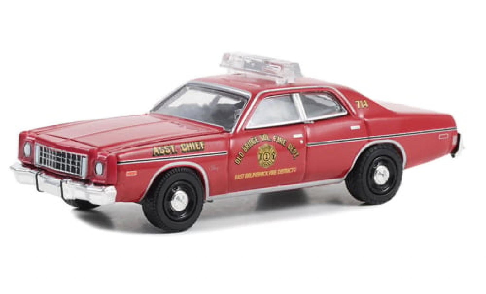 Plymouth Fury 1/64 Greenlight East Brunswick Fire Department 1976 1:64 modelauto