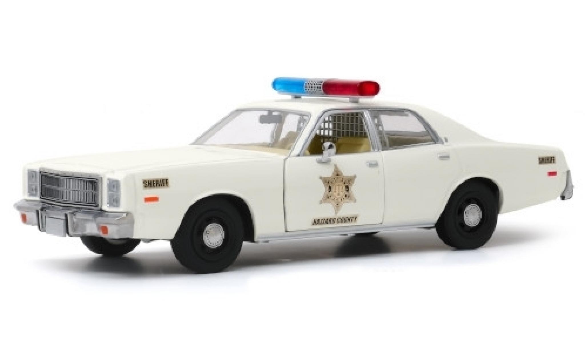 Plymouth Fury 1/43 Greenlight Hazzard County Sheriff 1977 modelauto