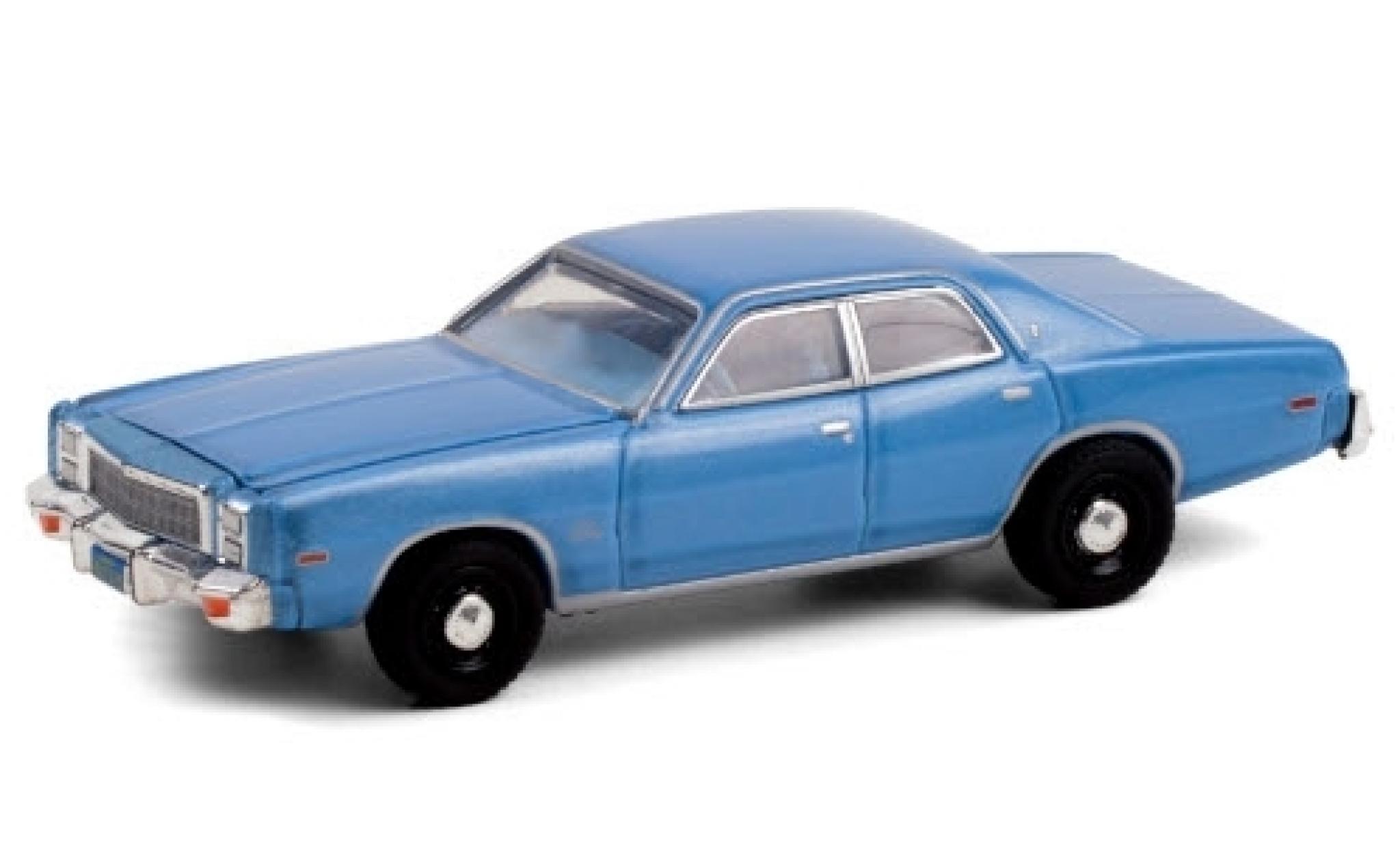 Plymouth Fury 1/64 Greenlight metallic blauw 1977 Christine (1983) modelauto