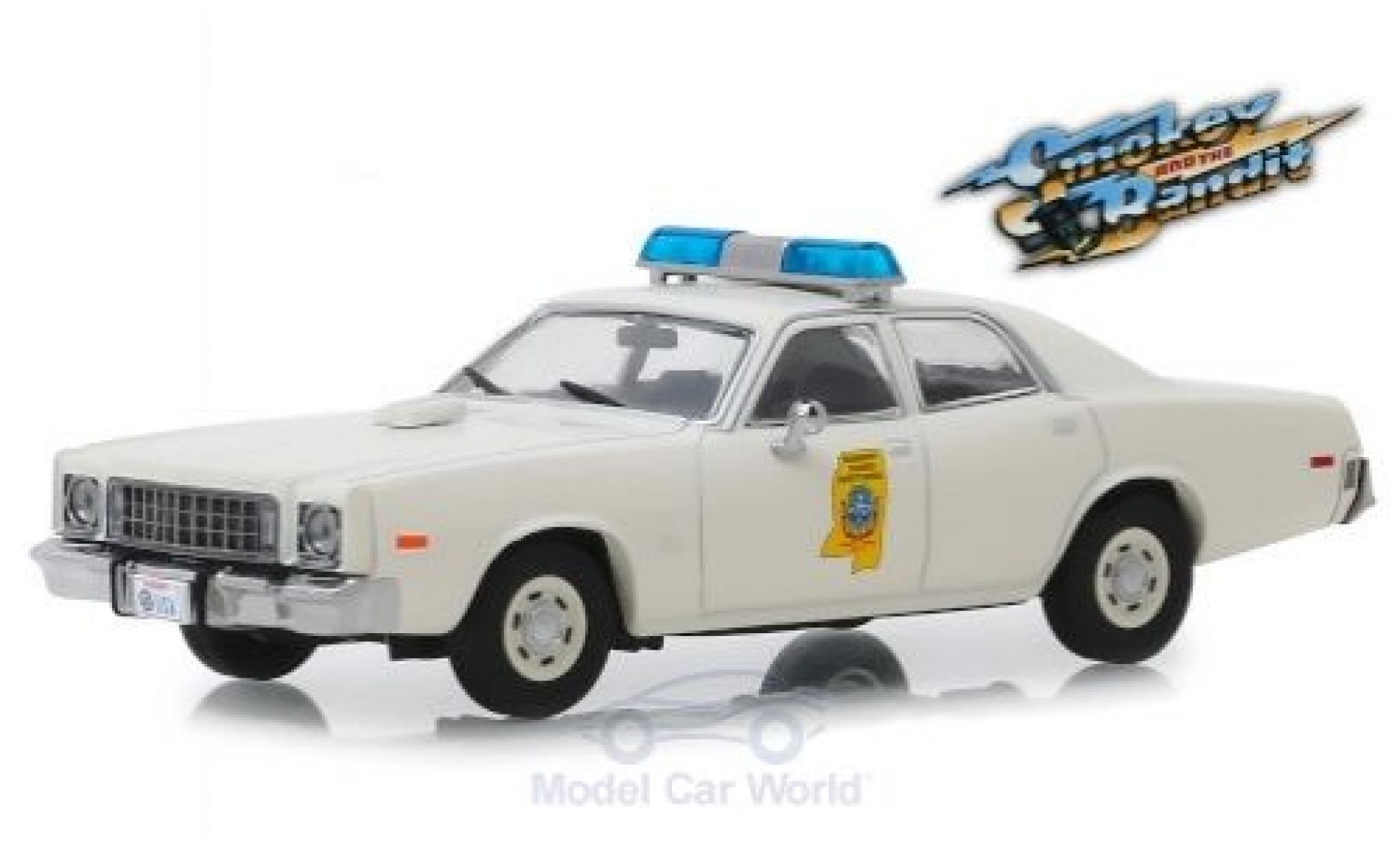 Plymouth Fury 1/43 Greenlight Mississippi Highway Patrol 1975 Smokey and the Bandit modelauto