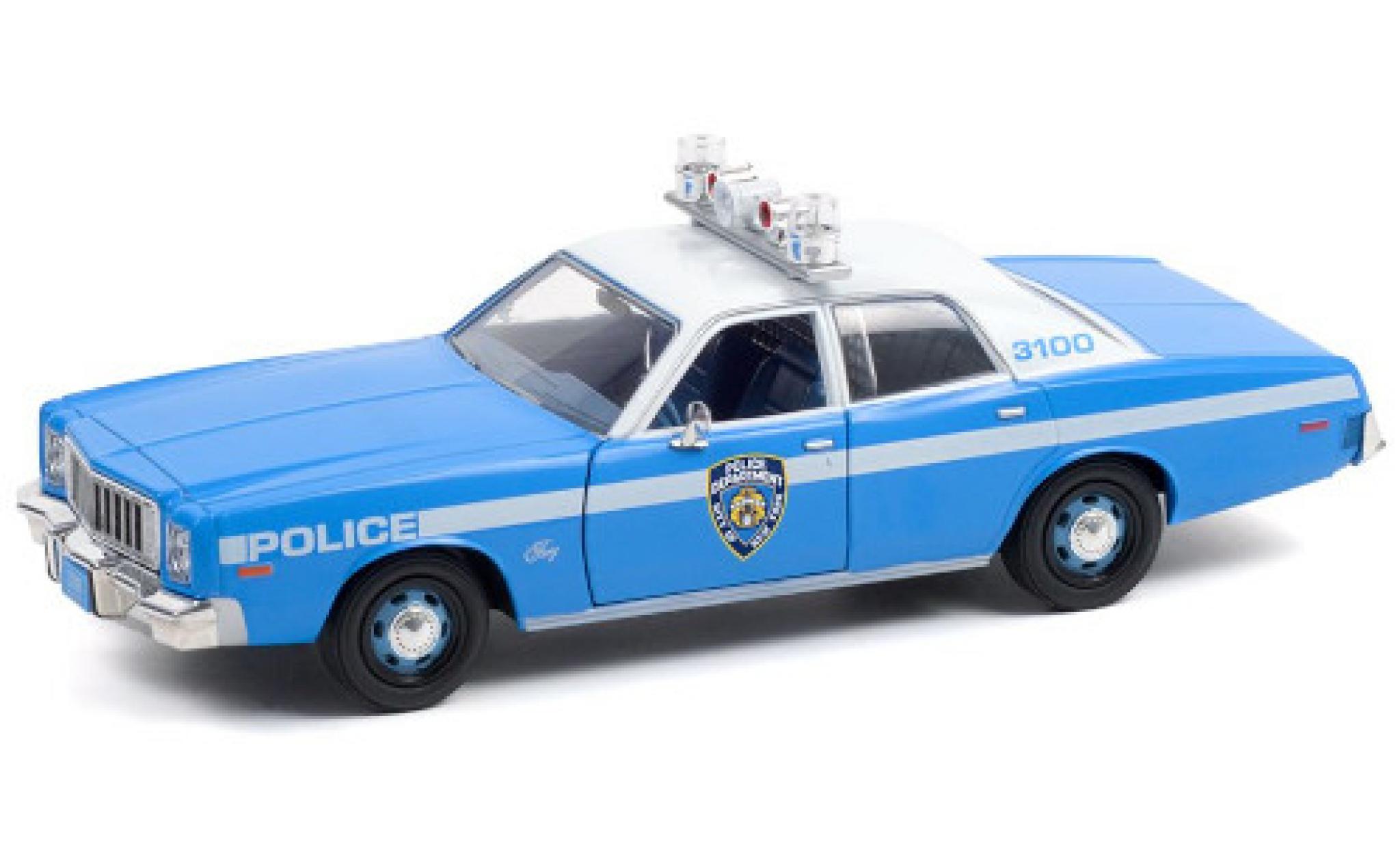 Plymouth Fury 1/43 Greenlight New York Politie Department 1975 modelauto