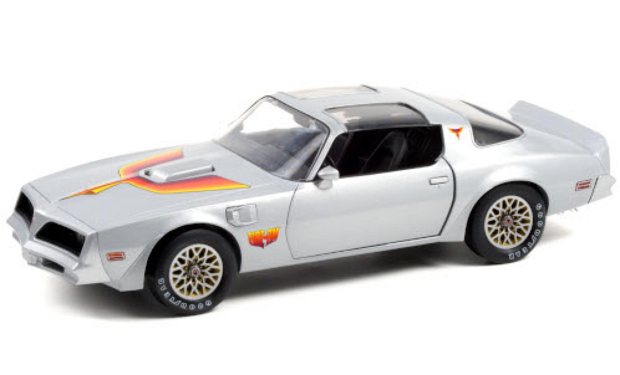 Pontiac Firebird 1/18 Greenlight Fire Am by VSE grijs/Dekor 1977 modelauto