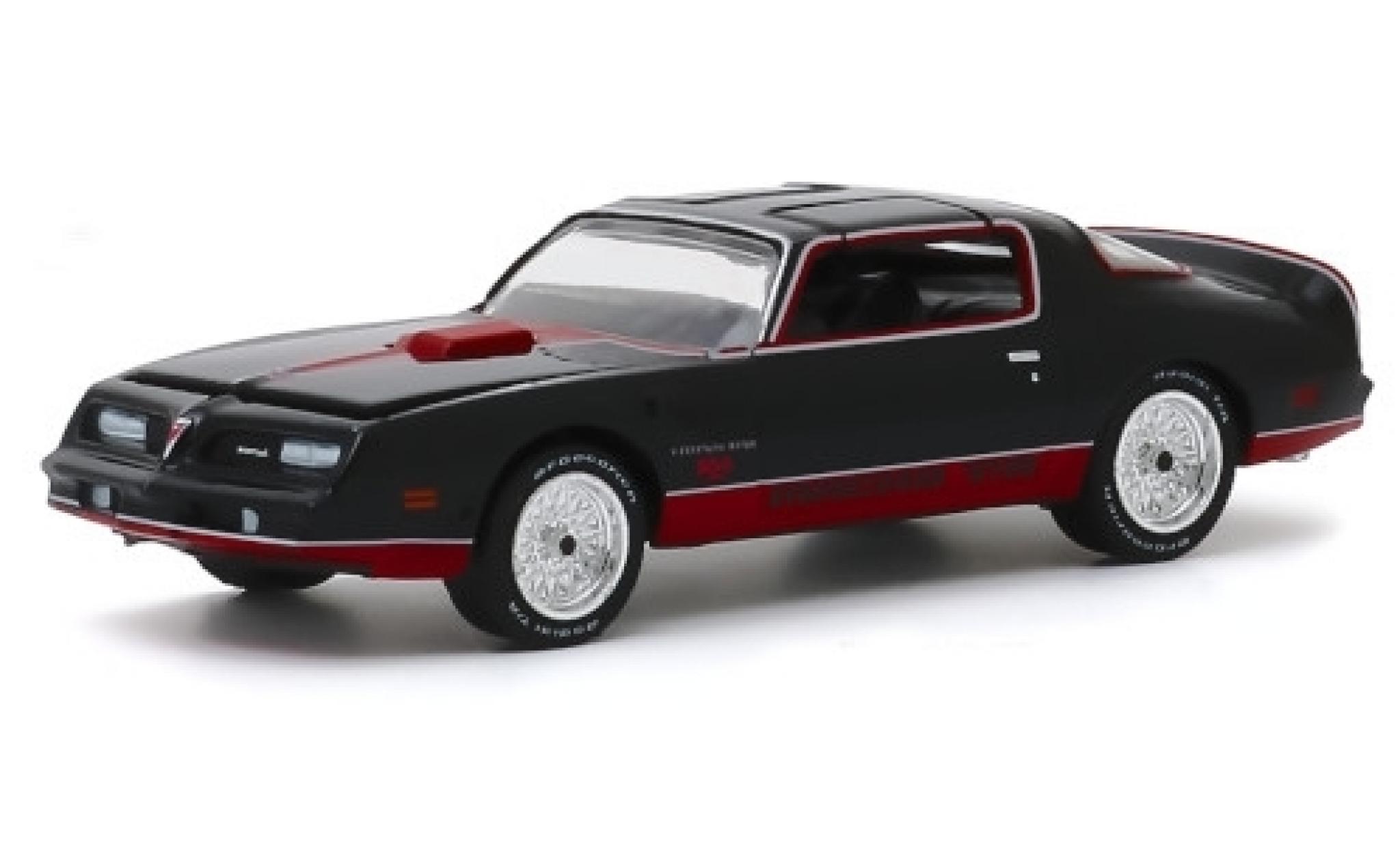 Pontiac Firebird 1/64 Greenlight Trans Am zwart/Dekor Macho T/A 1978 No.104 modelauto