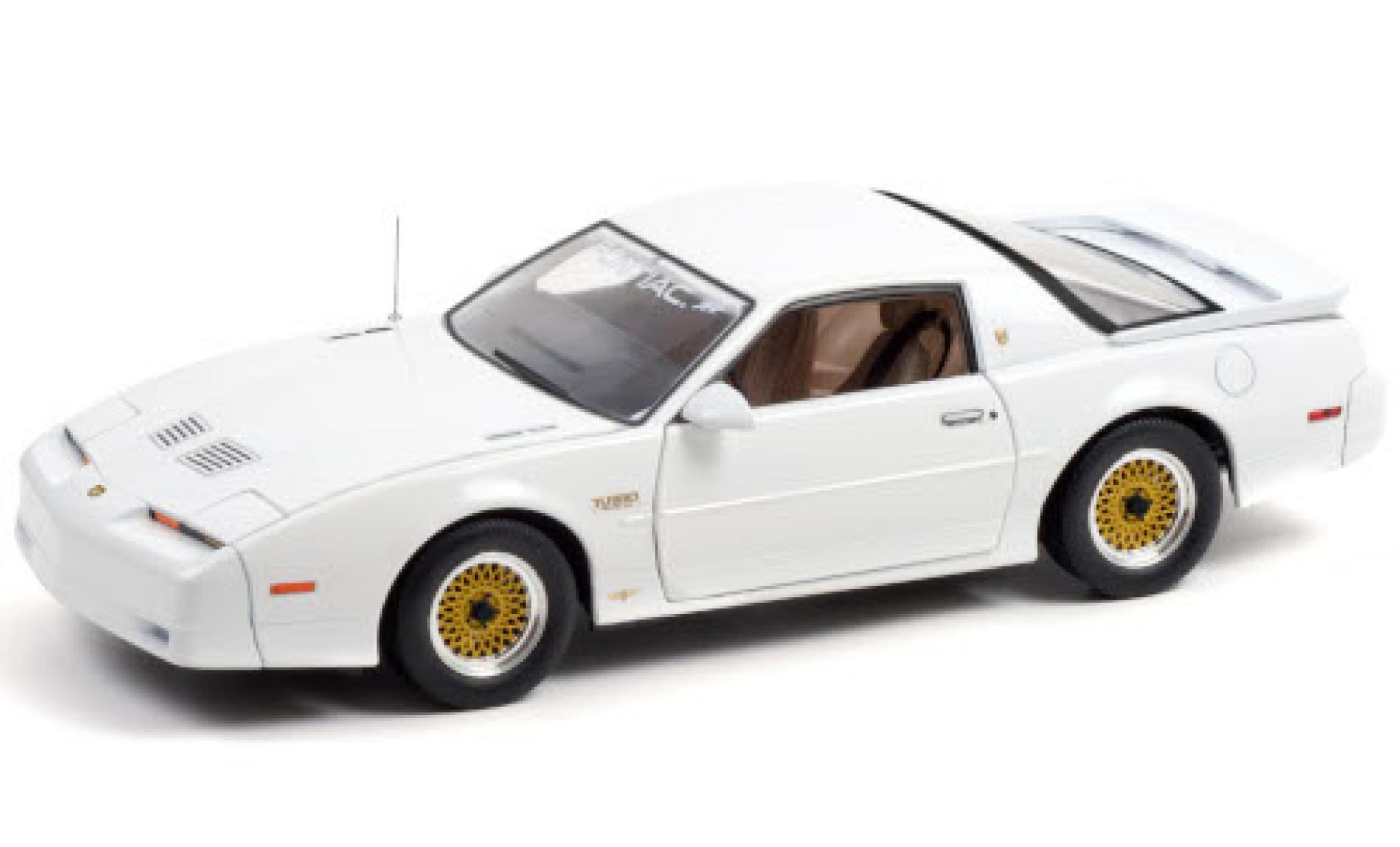 Pontiac Firebird 1/18 Greenlight Turbo Trans Am wit 1989 20th Anniversaire Pilote Car modelauto