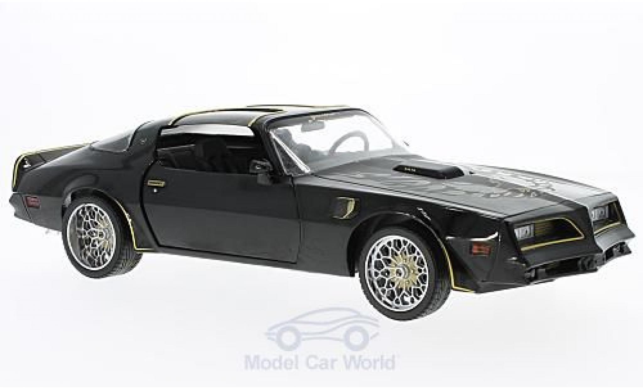 Pontiac Trans Am 1/18 Greenlight Tegos zwart/gold Fast & Furious 1978 Artisan Collection modelauto