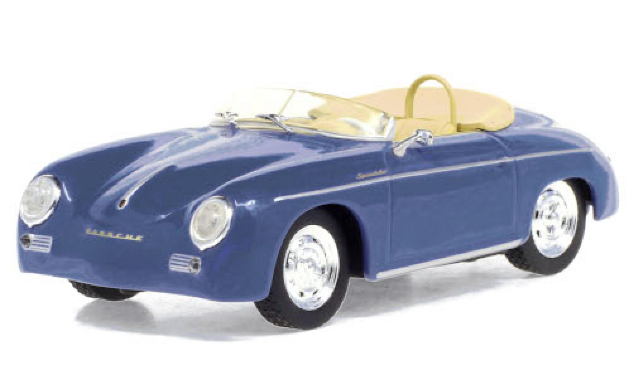Porsche 356 1/43 Greenlight Speedster Super blauw 1958 modelauto