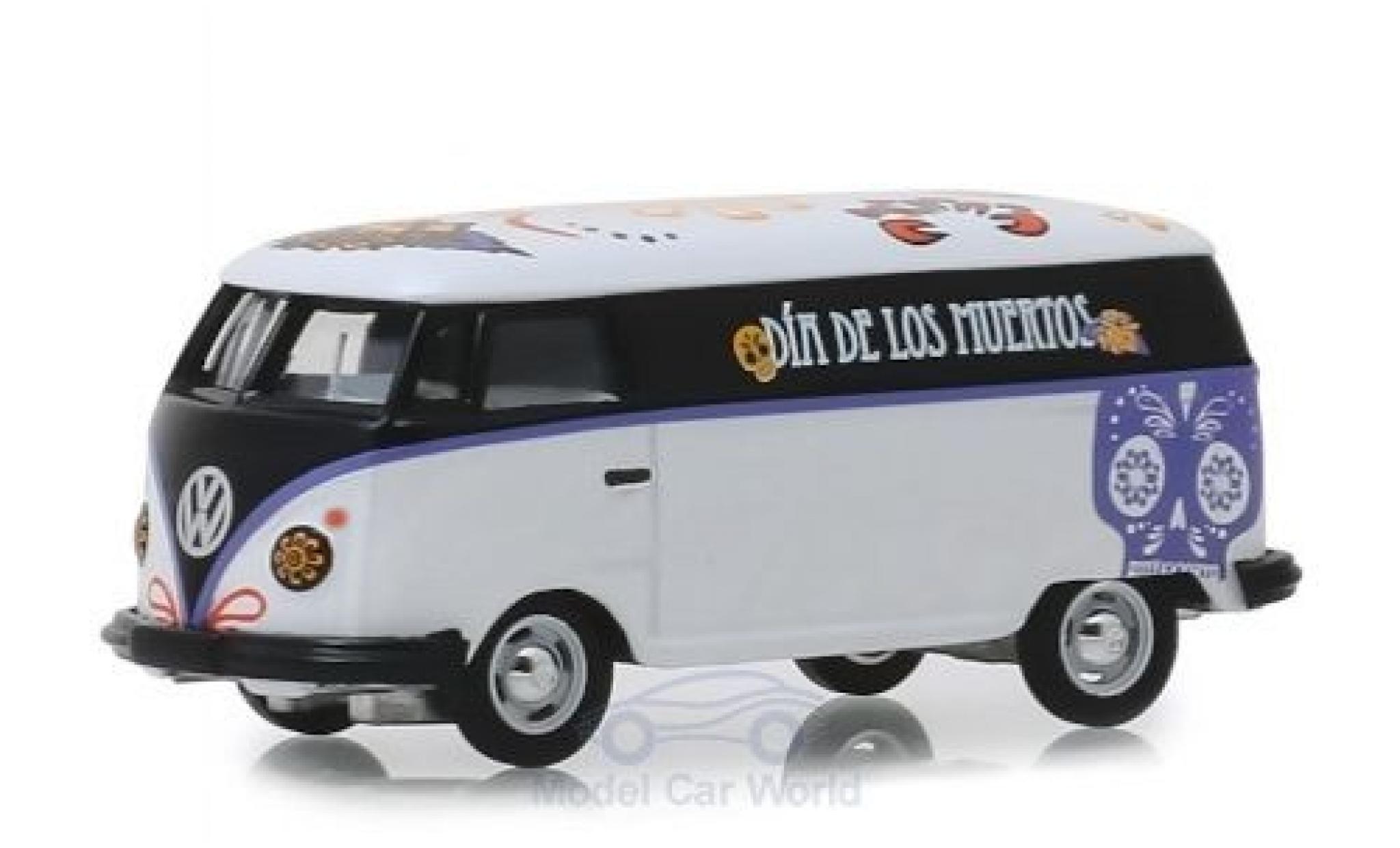 Volkswagen T1 1/64 Greenlight Panel Van Dia de los Muertos modelauto