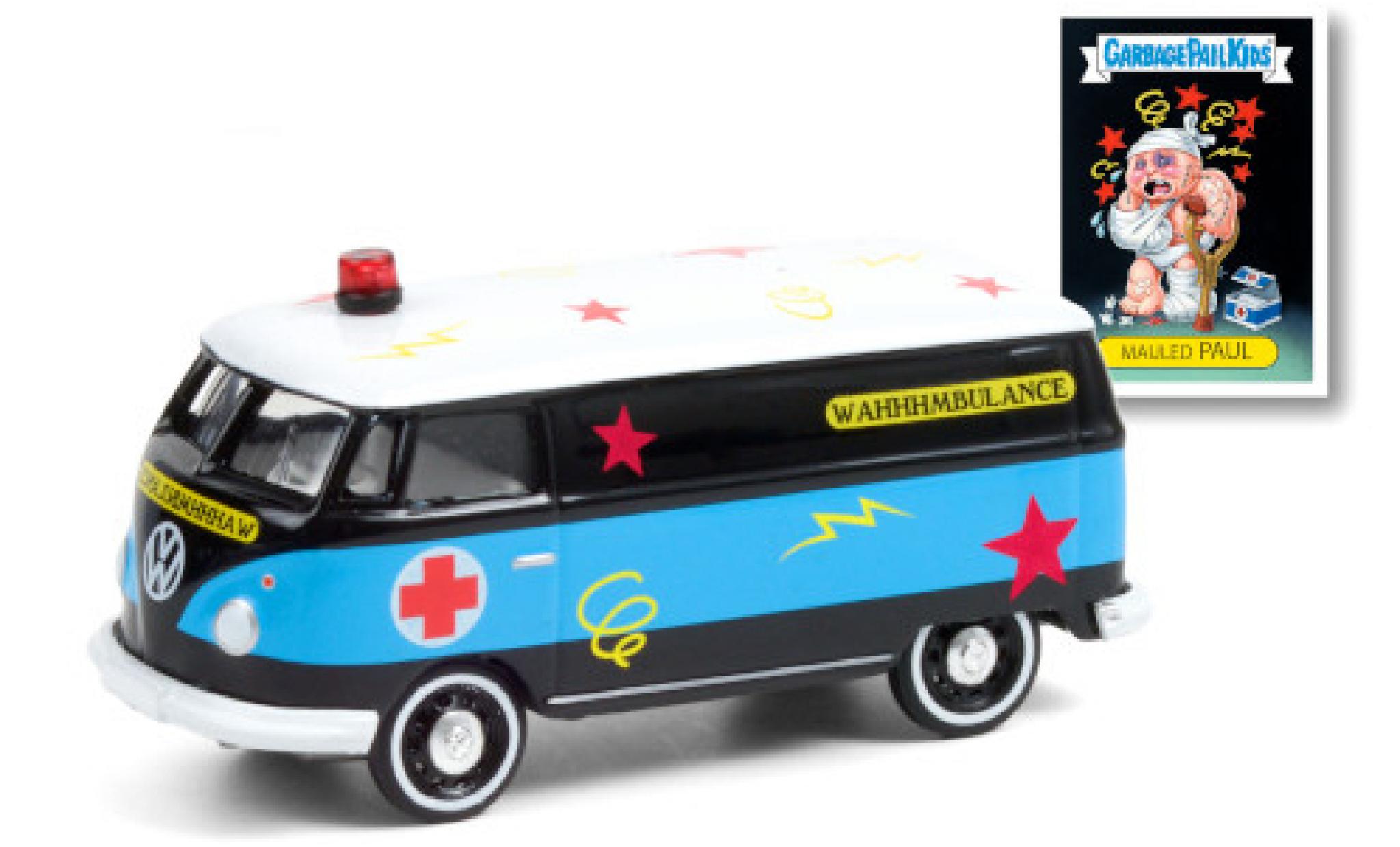 Volkswagen T1 1/64 Greenlight Panel Van Wahhhmbulance 1965 modelauto