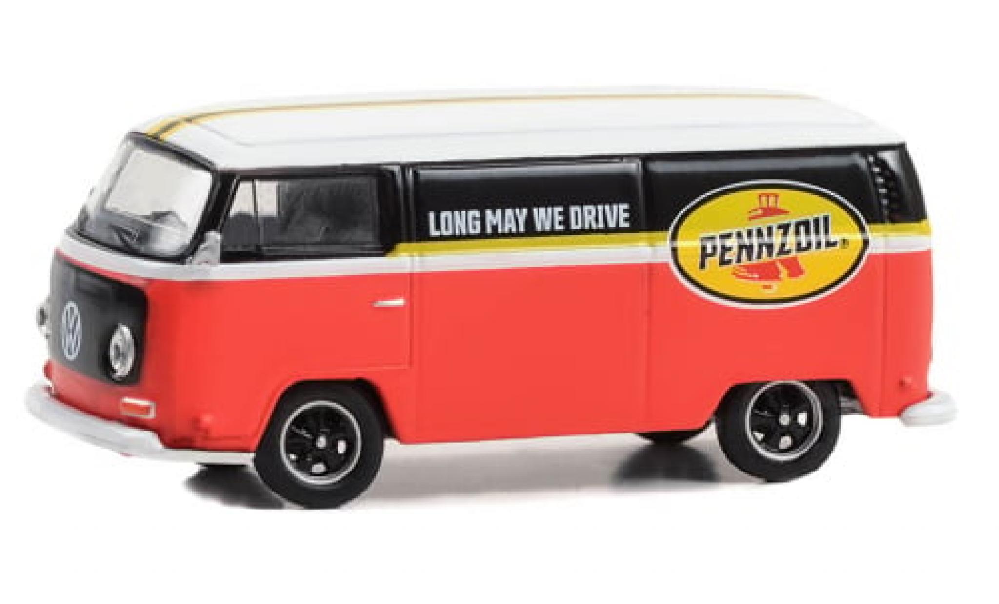 Volkswagen T2 1/64 Greenlight Bestelwagen Pennzoil 1969 1:64 modelauto