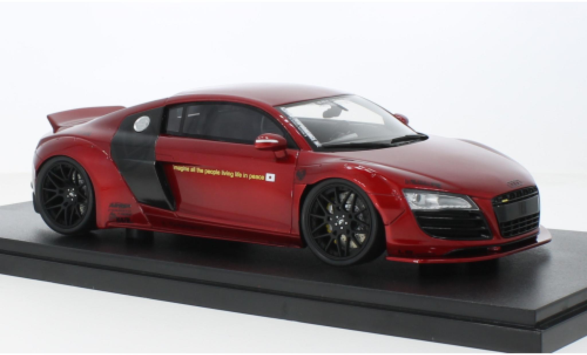 Audi R8 1/18 GT Spirit LB-Works metallic rood 2022 1:18 modelauto