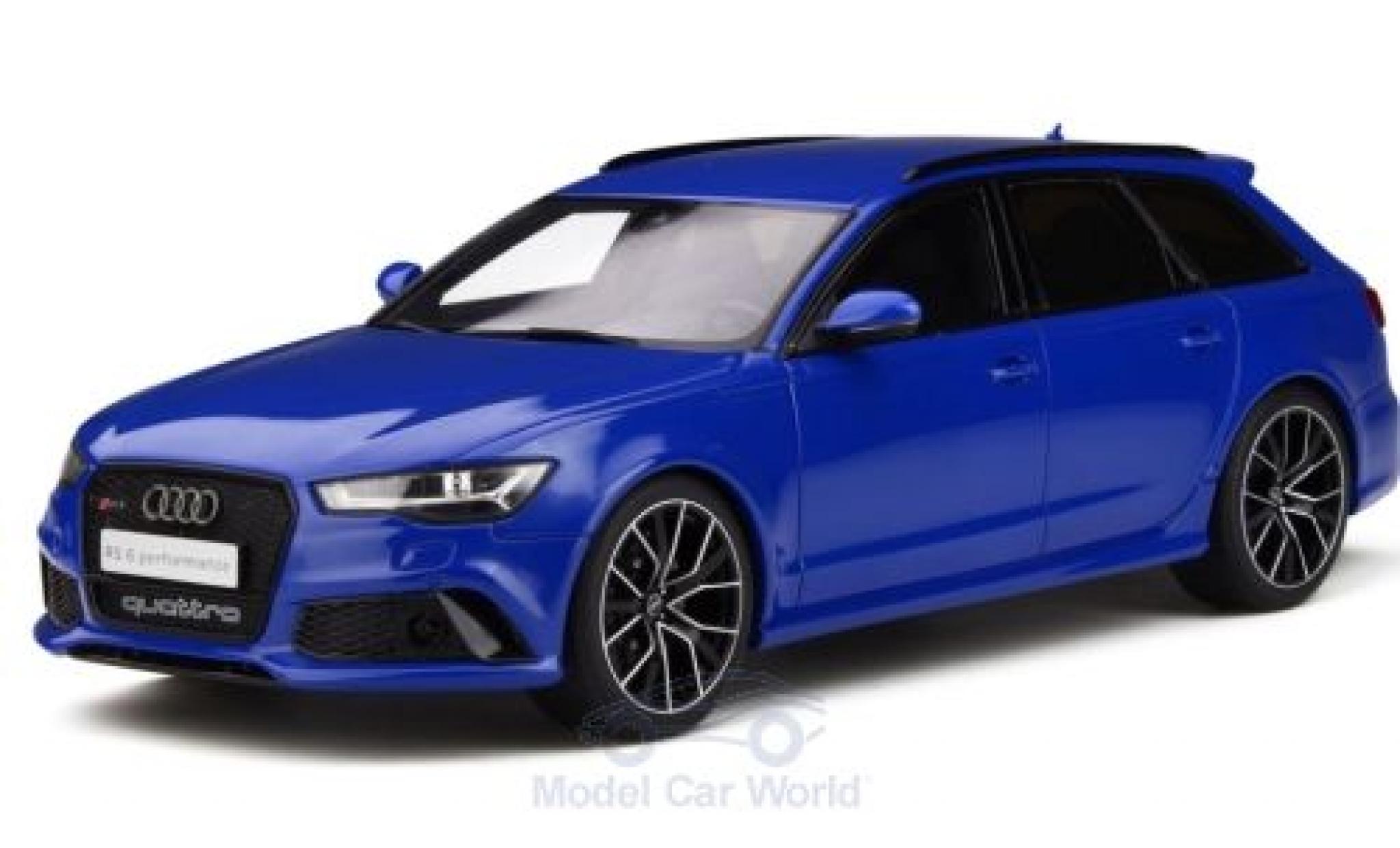 Audi RS6 1/18 GT Spirit (C7) Performance Nogaro Edition metallic blauw 2018 modelauto