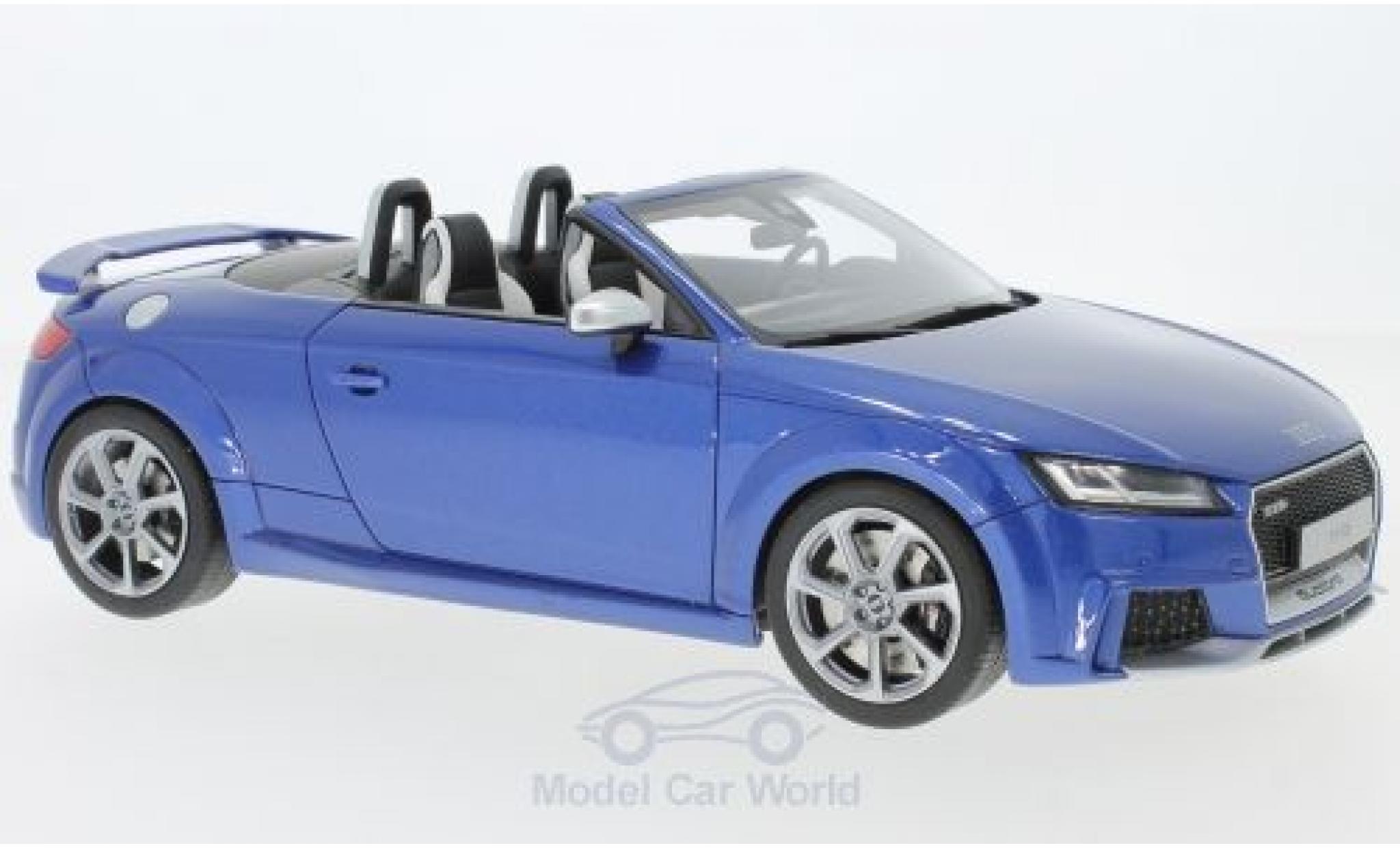 Audi TT RS 1/18 GT Spirit RS Roadster metallic blauw modelauto