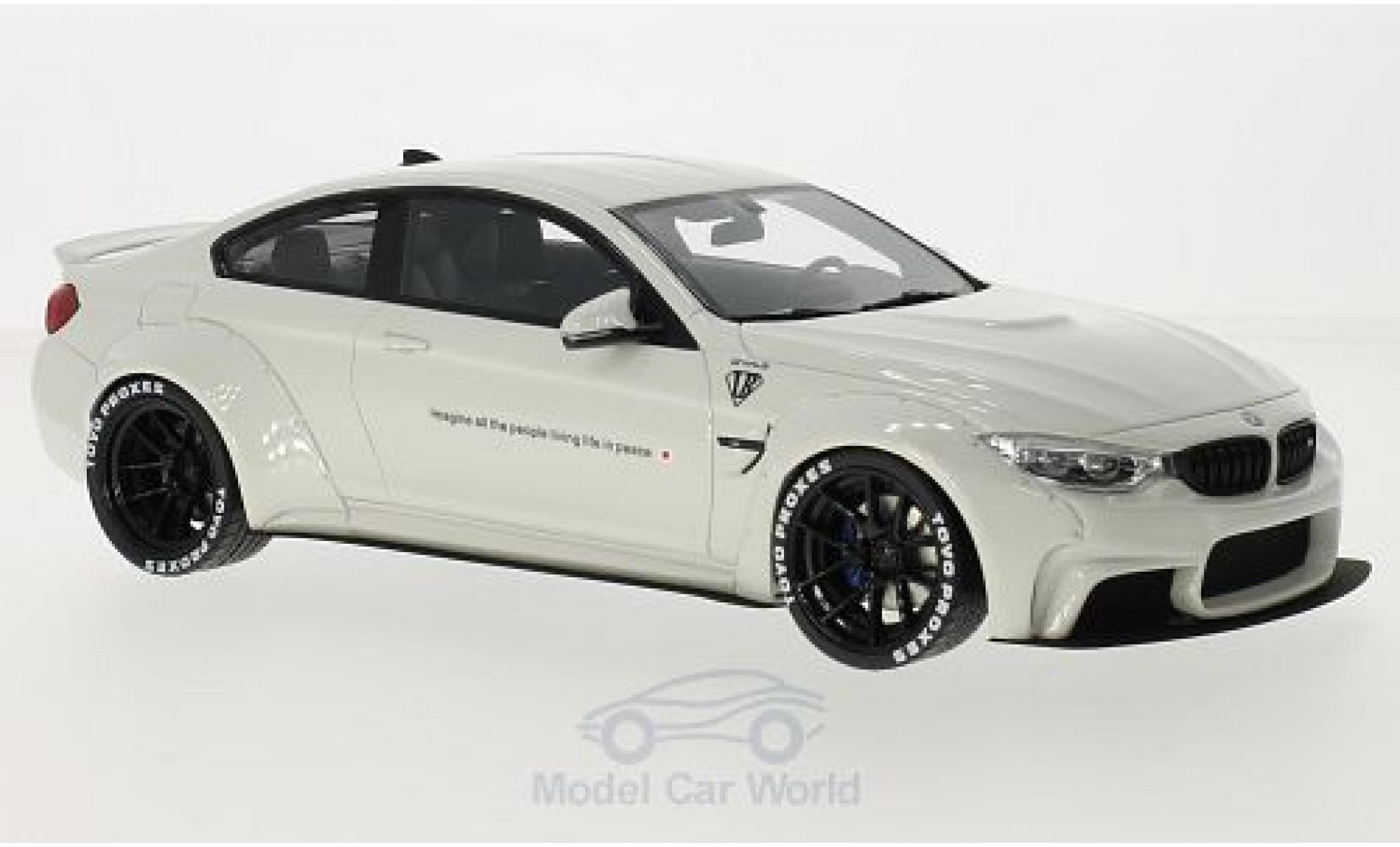 Bmw M4 1/18 GT Spirit LB wit modelauto
