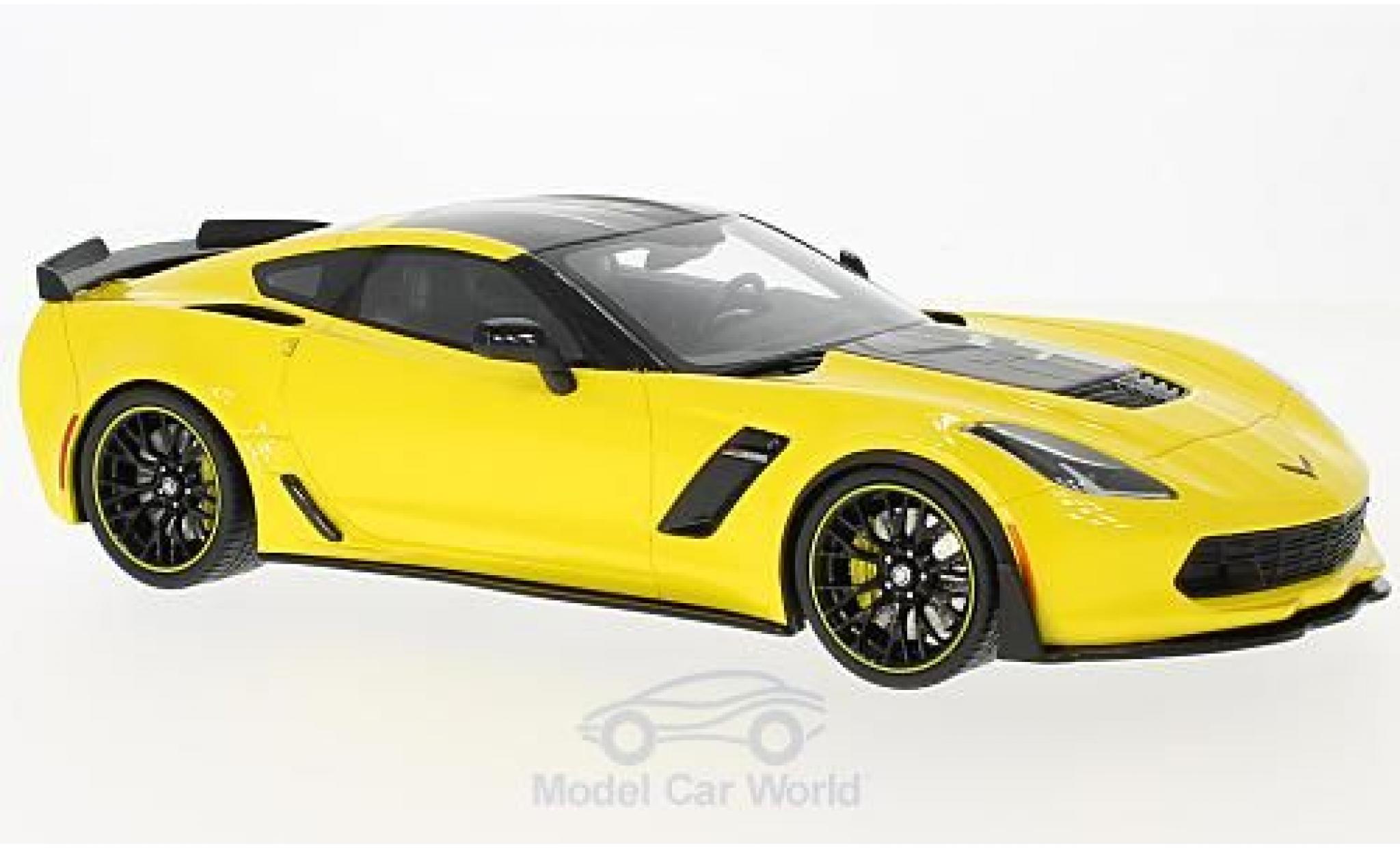 Chevrolet Corvette C7 1/18 GT Spirit Z06-C7.R Edition geel/zwart 2016 modelauto