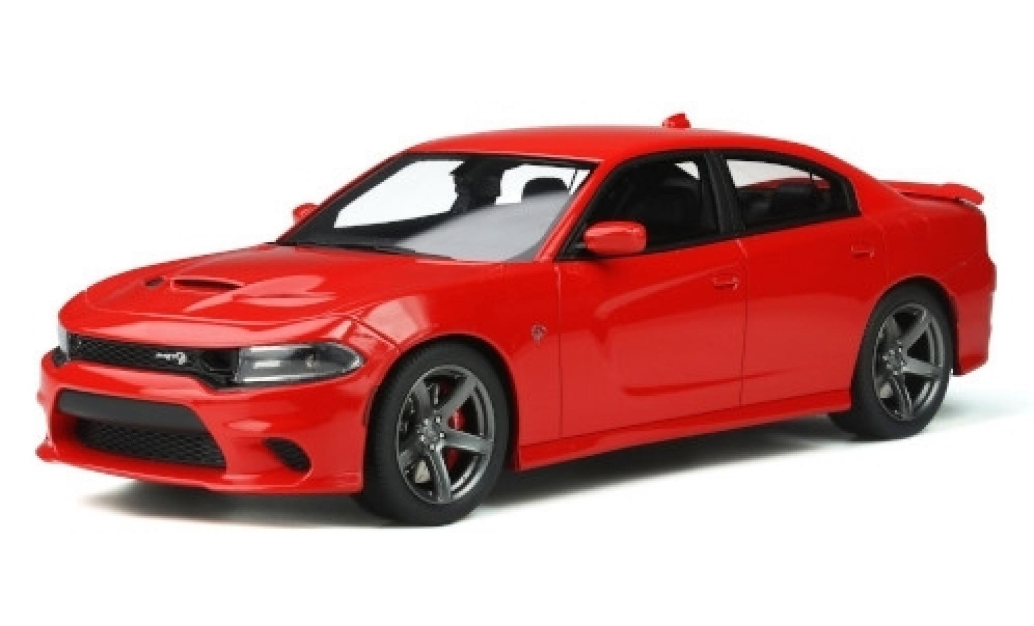 Dodge Charger 1/18 GT Spirit SRT Hellcat rood 2020 modelauto