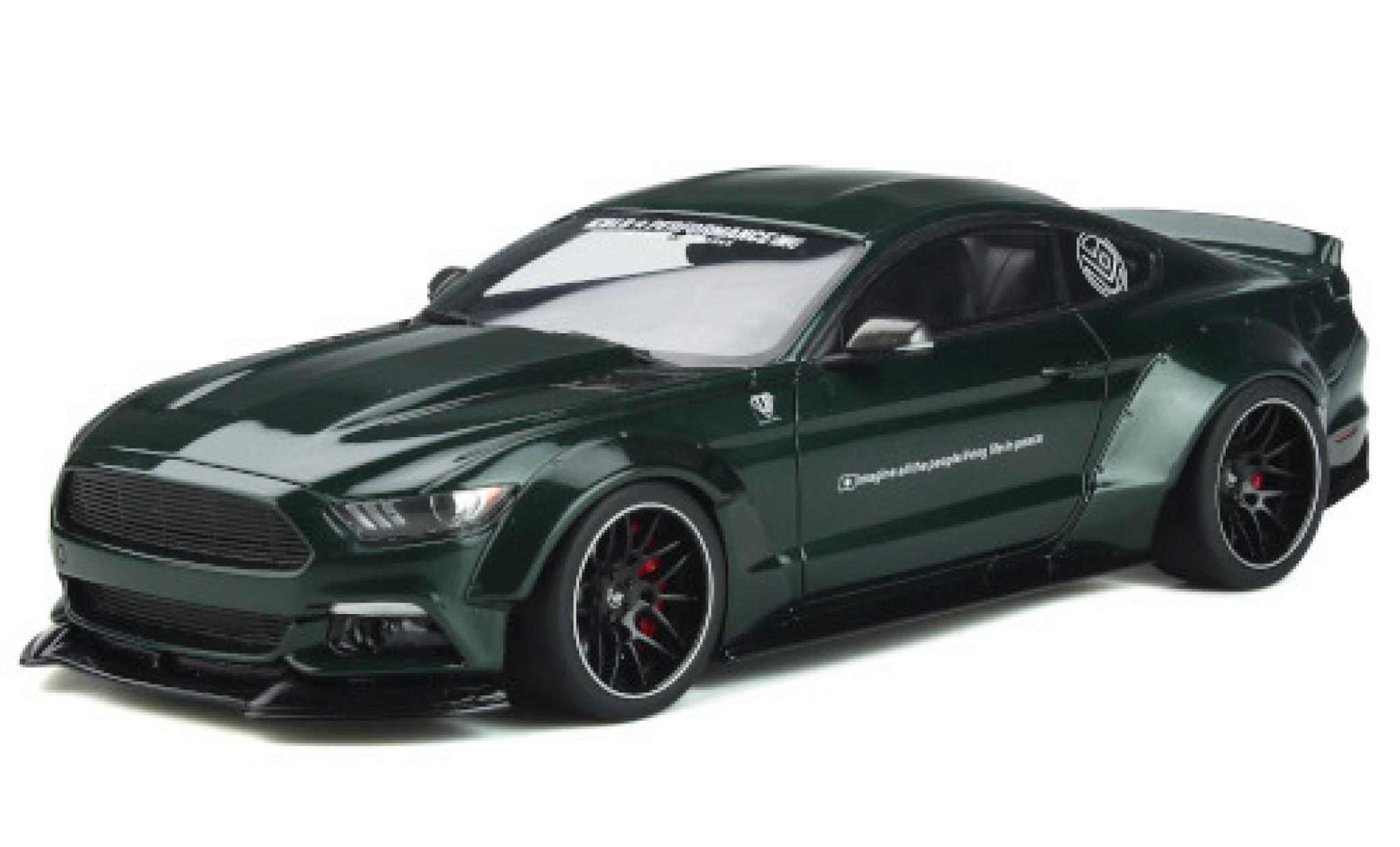 Ford Mustang 1/18 GT Spirit by LB Works groen 2015 modelauto