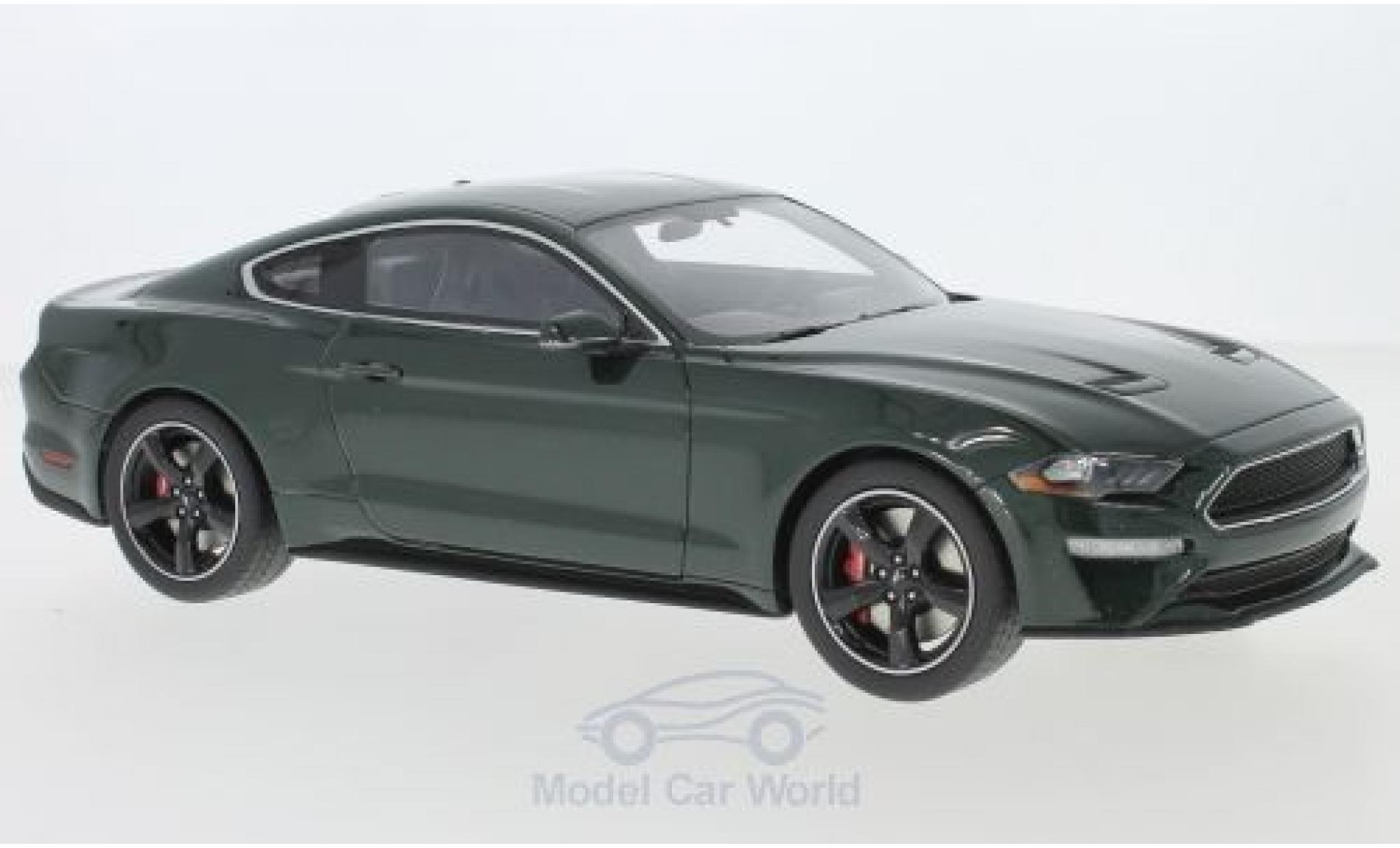 Ford Mustang 1/18 GT Spirit GT Bullitt metallic groen 2019 modelauto
