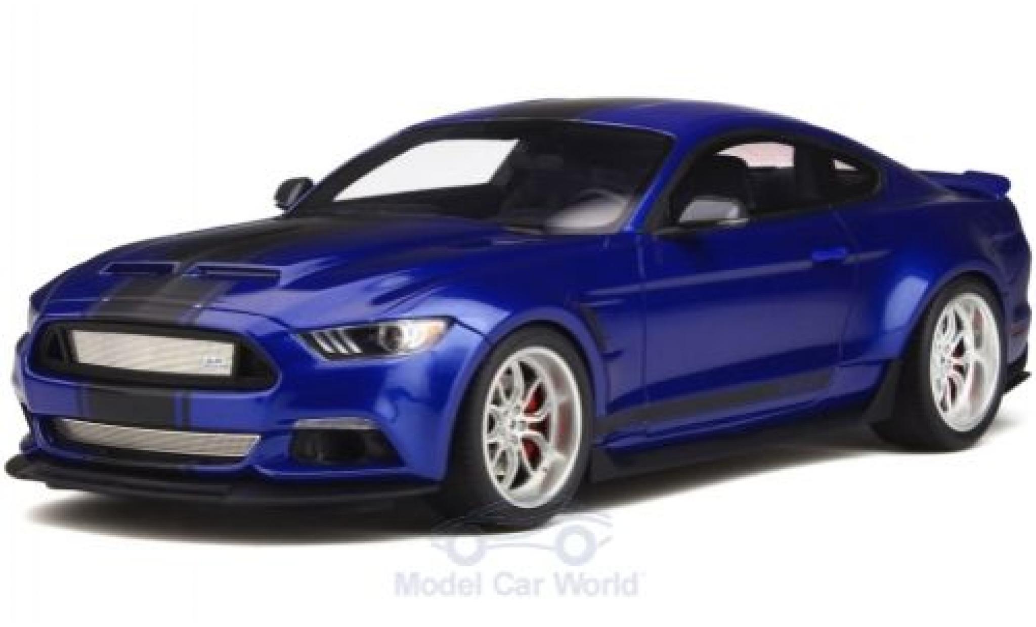 Ford Mustang GT 1/18 GT Spirit Shelby GT-350 Widebody metallic blauw/zwart 2017 modelauto