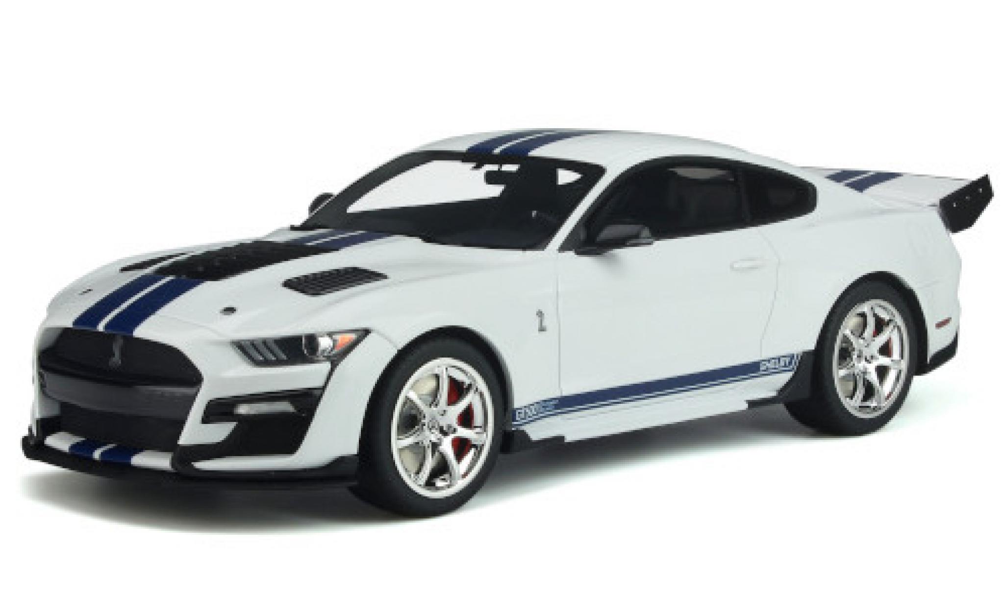 Ford Mustang 1/18 GT Spirit Shelby GT500 Dragon Snake wit/blauw 2020 modelauto