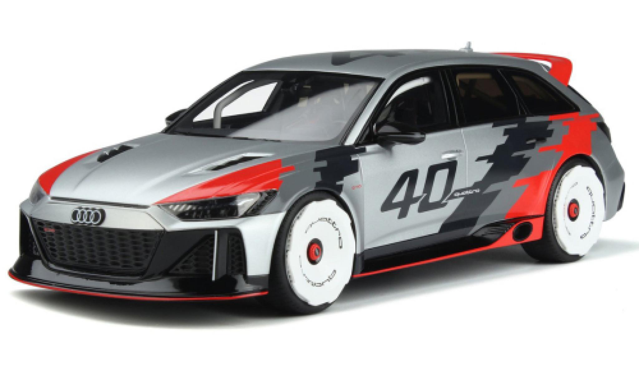 Audi RS6 1/18 GT Spirit GTO Concept grijs/Dekor 2020 modelauto