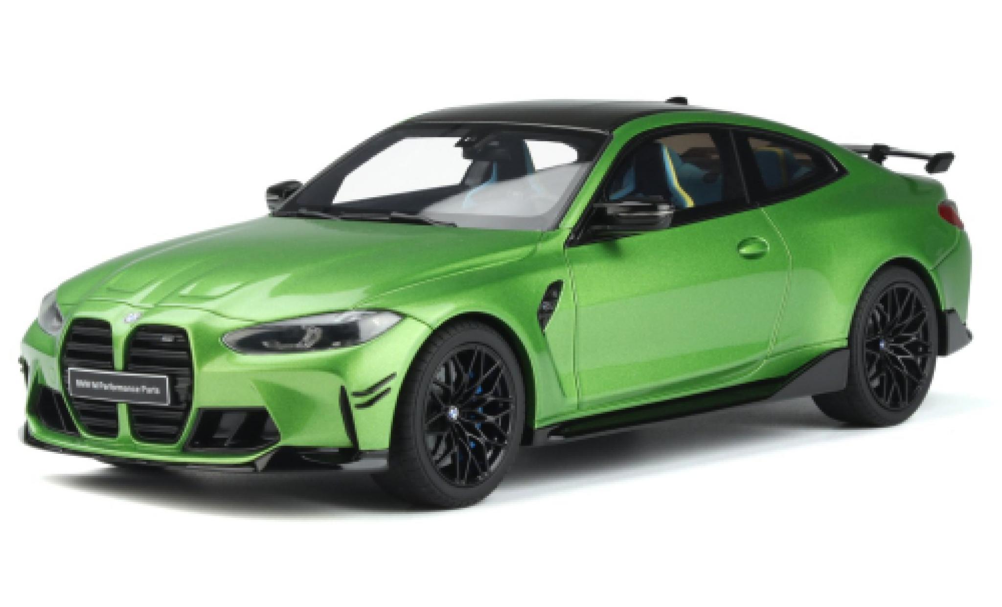 Bmw M4 1/18 GT Spirit (G82) Competition M Performance metallic groen 2021 modelauto