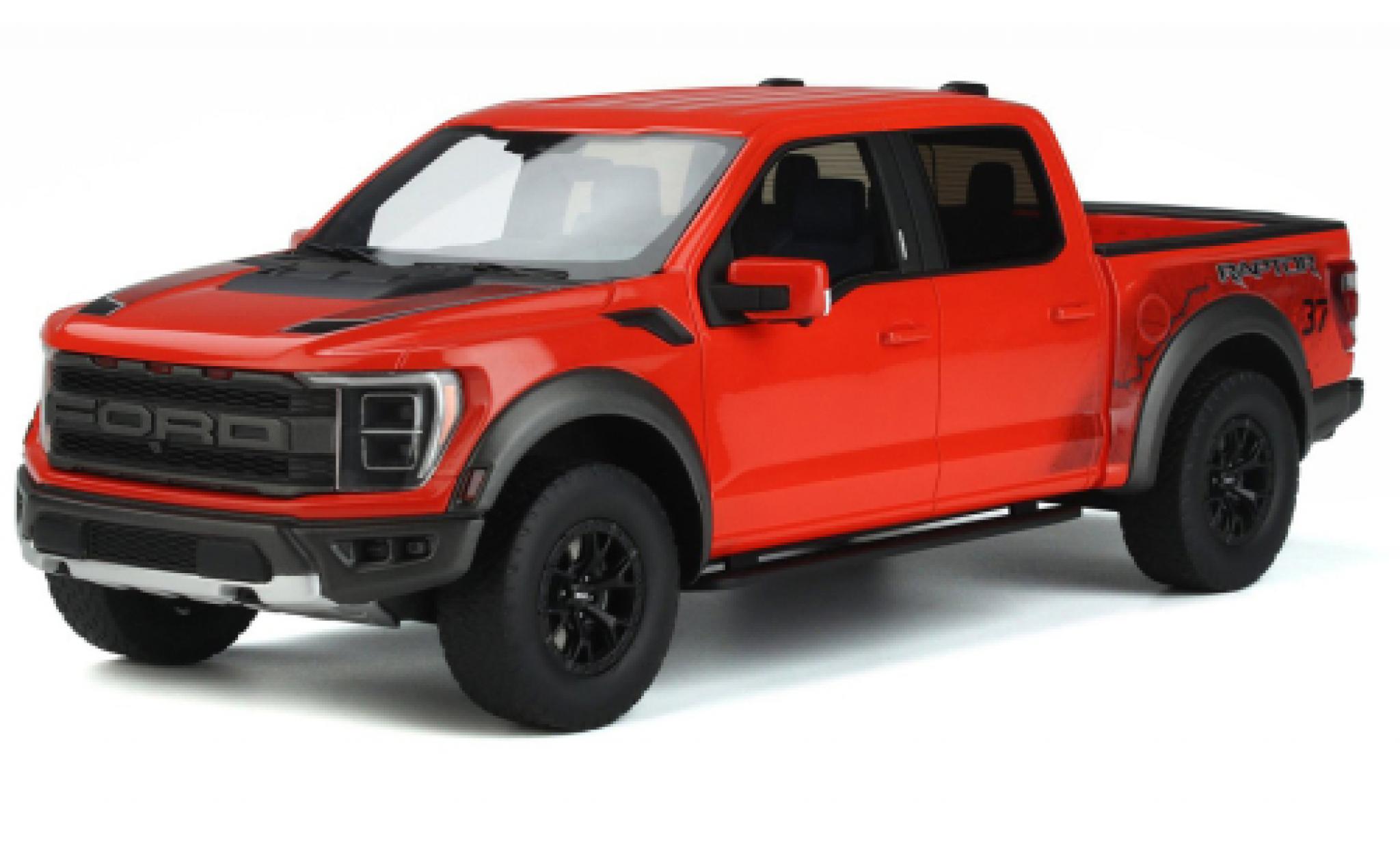 Ford F-1 1/18 GT Spirit 50 Raptor metallic oranje 2022 modelauto