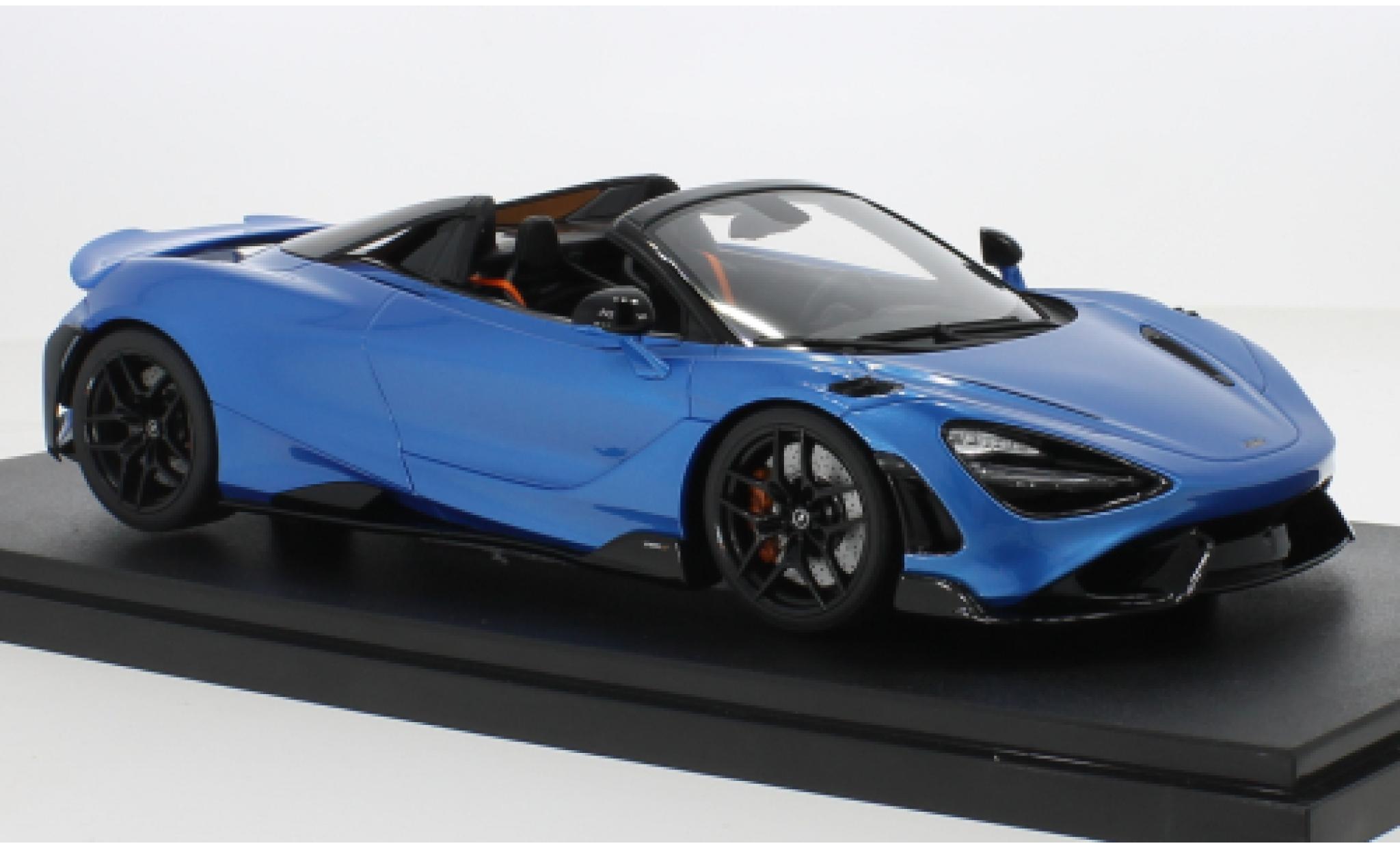 McLaren 765 1/18 GT Spirit LT Spider metallic blauw 2021 modelauto