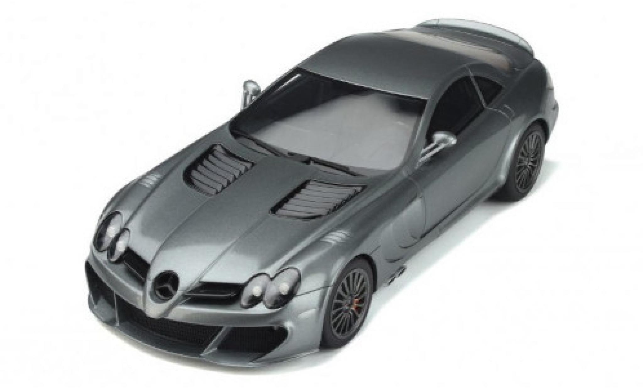 Mercedes SLR 1/18 GT Spirit MSO Edition metallic grijs 2008 modelauto