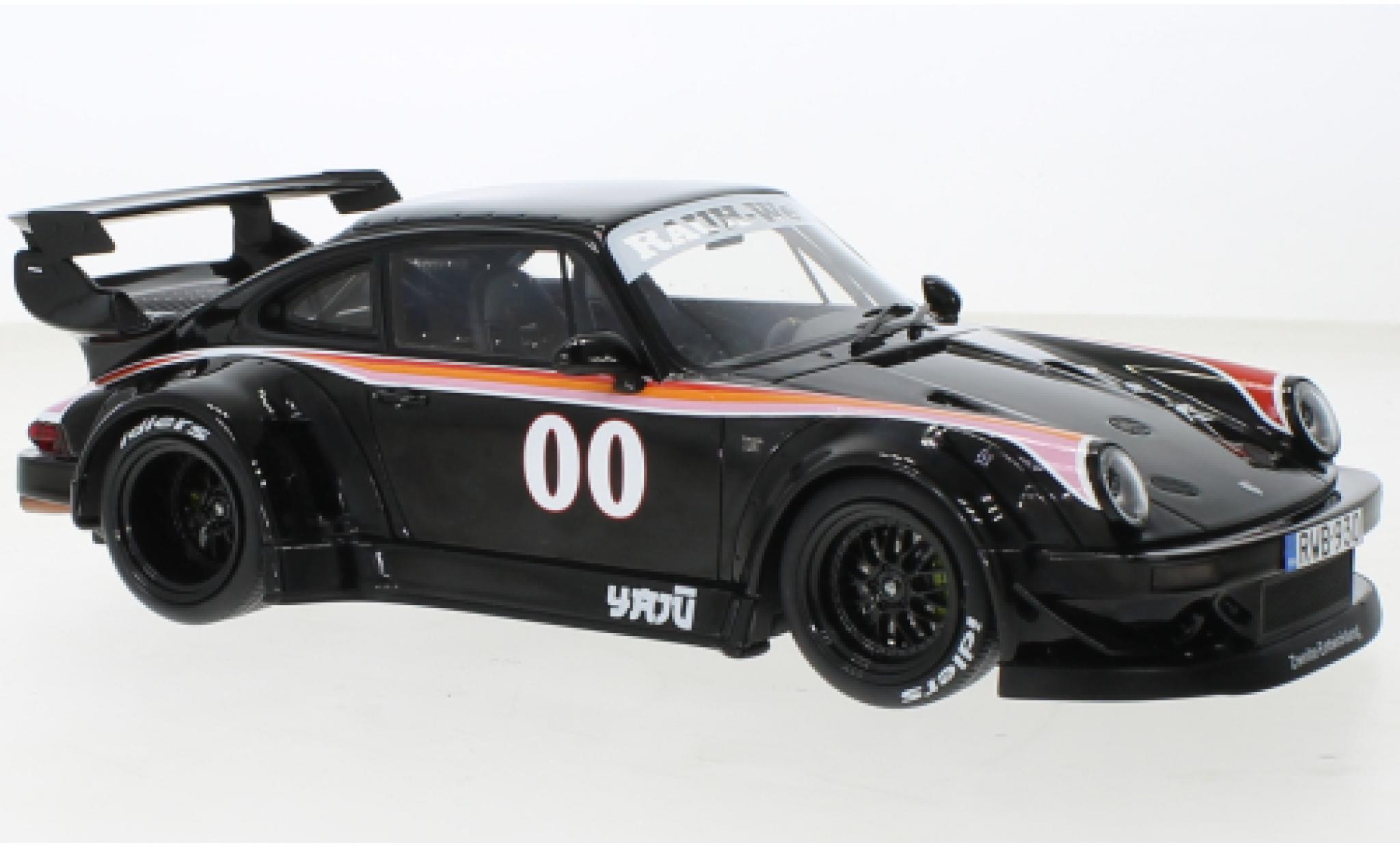 Porsche 930 RWB 1/18 GT Spirit 911  zwart Yaj&uuml; modelauto