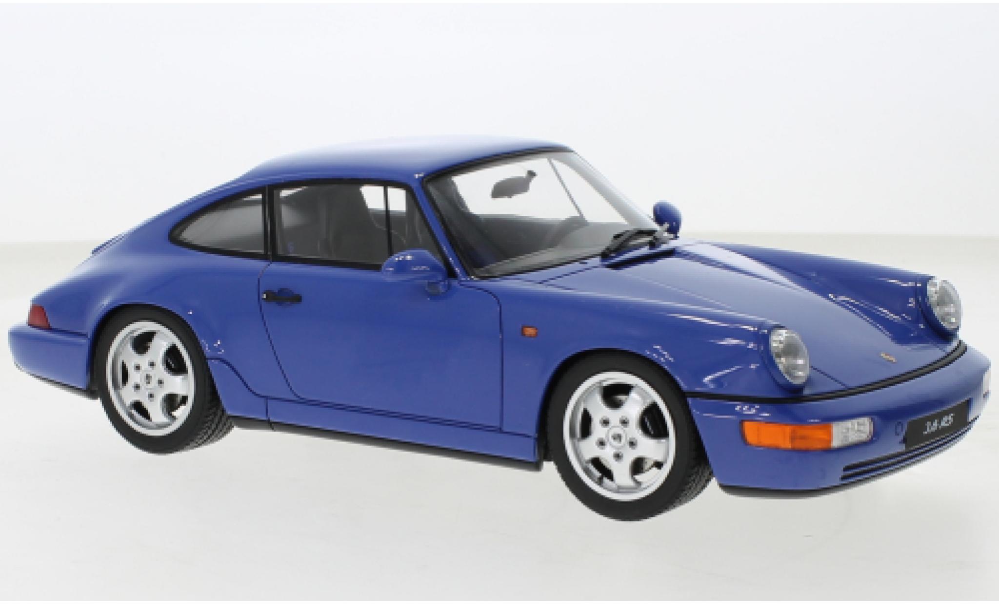 Porsche 964 RS 1/18 GT Spirit 911  Carrera blauw 1992 modelauto