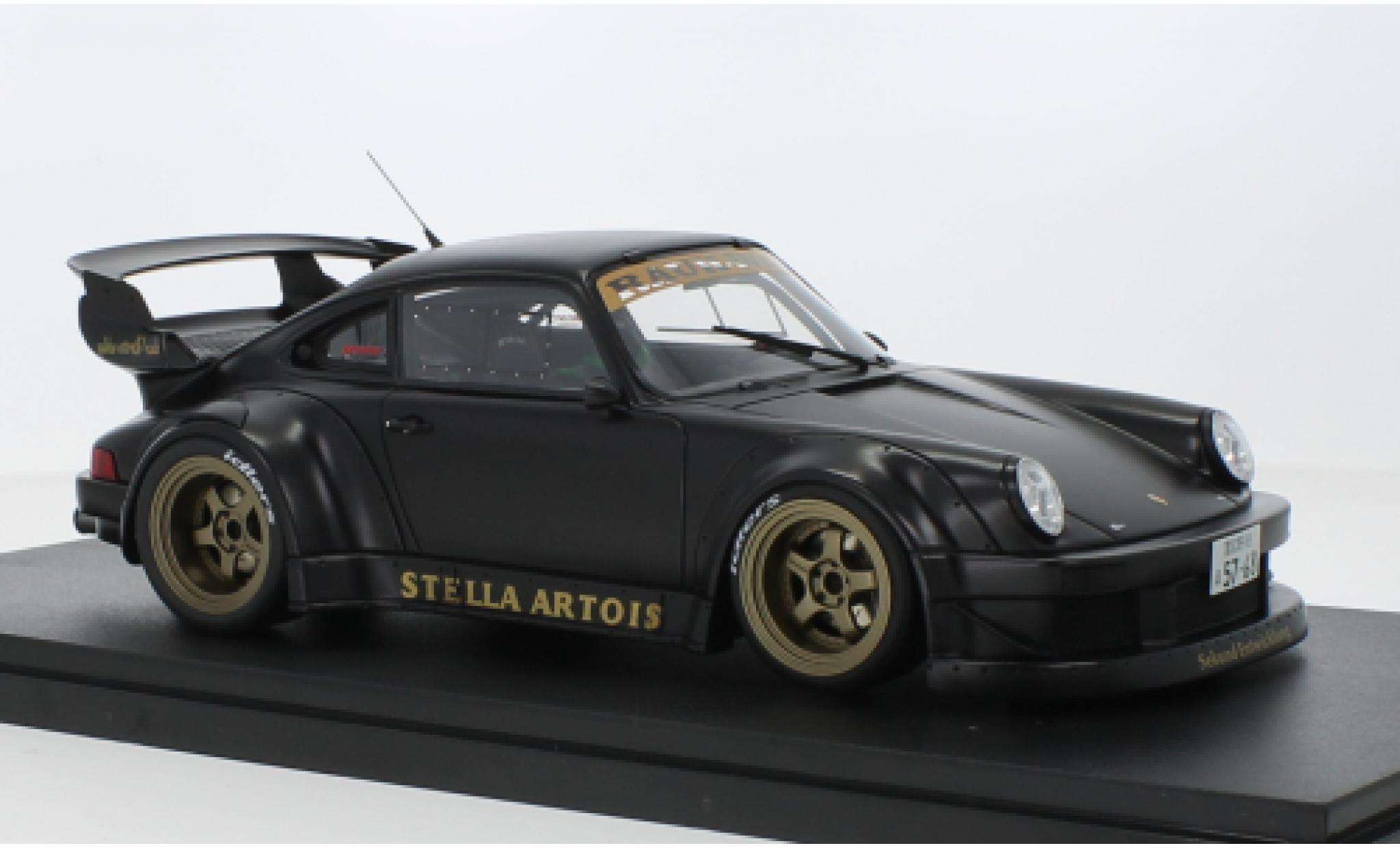 Porsche 997 RWB 1/18 GT Spirit 911 (964) matte zwart Stella 2008 modelauto