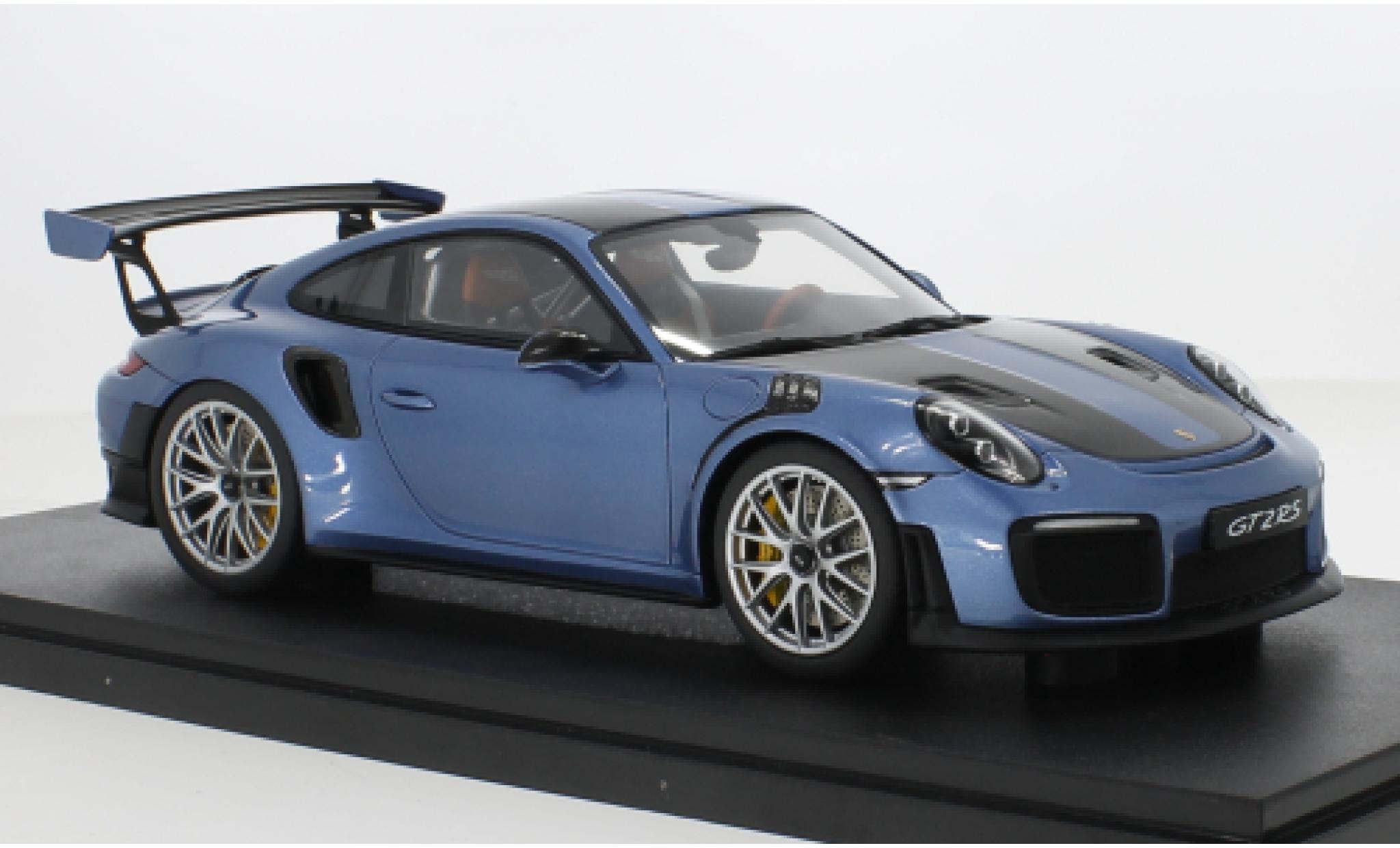 Porsche 991 GT2 RS 1/18 GT Spirit 911 (.2) metallic blauw 2021 modelauto