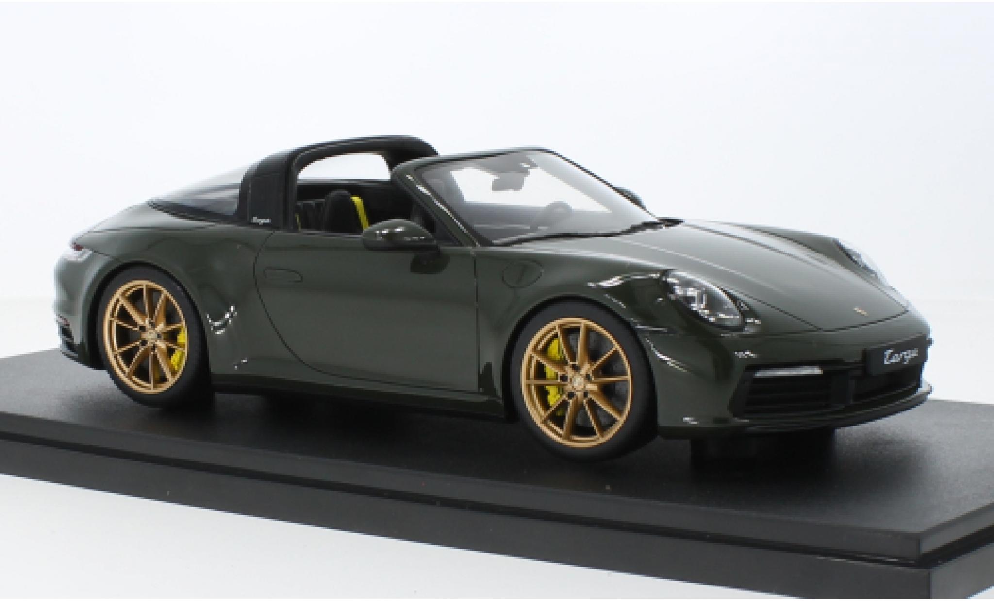 Porsche 992 Targa 1/18 GT Spirit 911  4S oliv 2020 modelauto