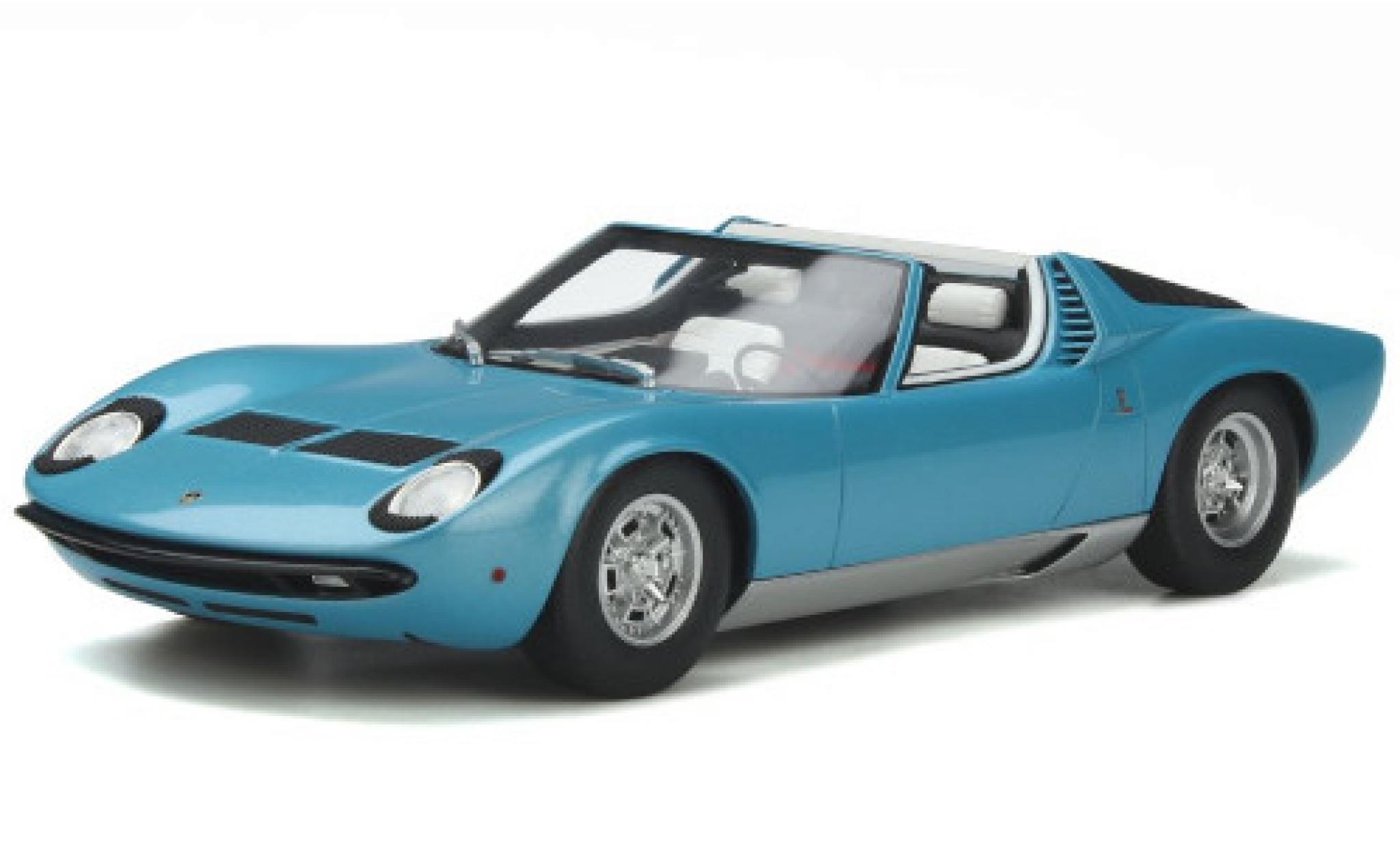 Lamborghini Miura 1/18 GT Spirit P400S Roadster blauw 1968 modelauto